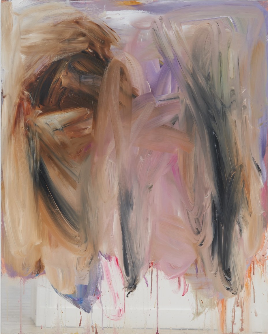 Peter Bonde BROR LORT (BROTHER SHIT), 2024 Oil on mirror foil 39 3/8 x 31 1/2 in 100 x 80 cm (PBO24.026)