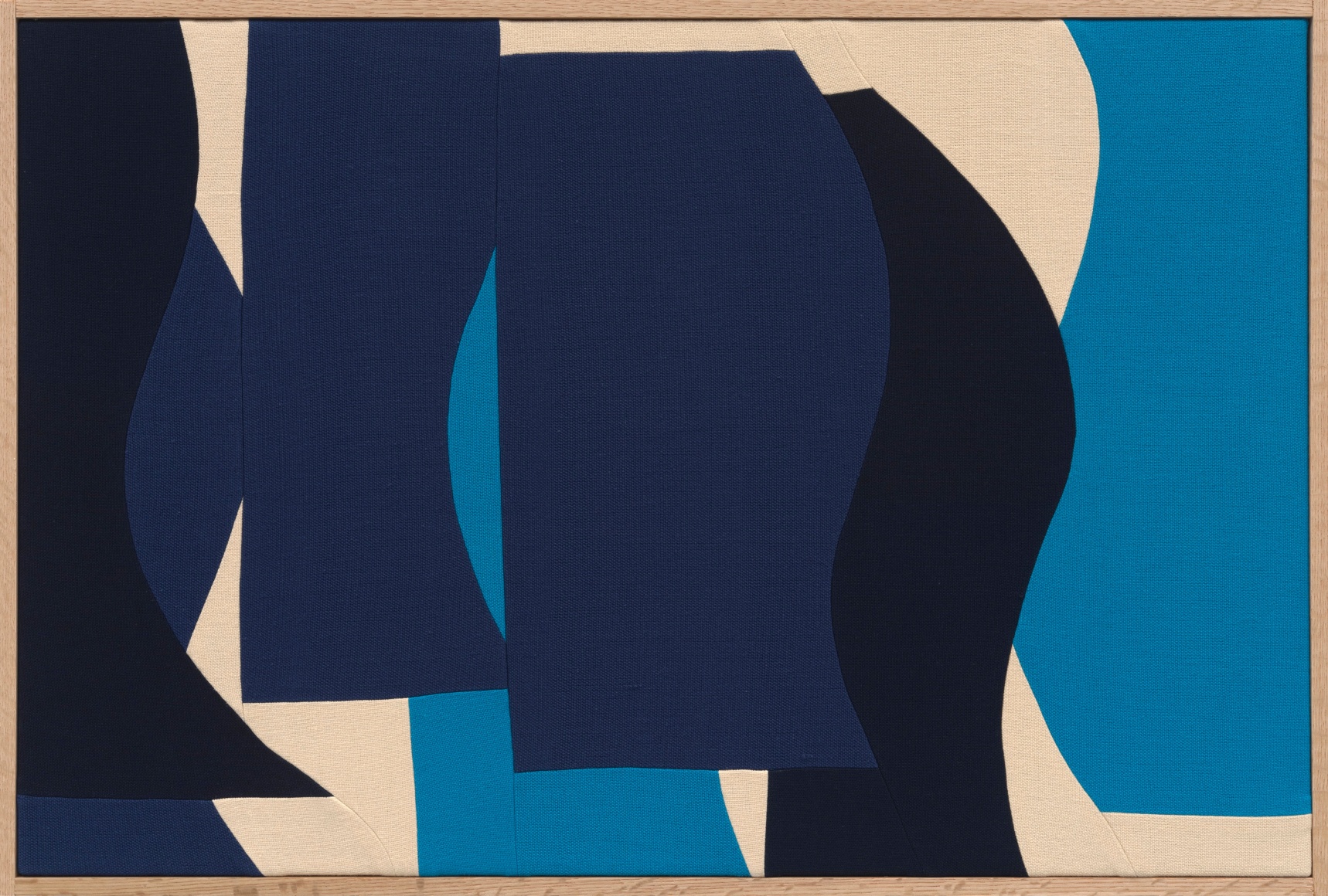 Ethan Cook Oatmeal, 2023 Hand woven cotton, framed 24 x 36 in 61 x 91.4 cm (ECO23.060)