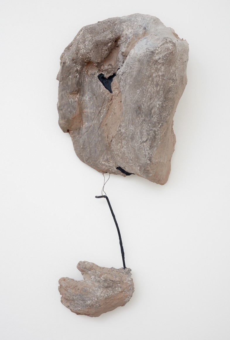 Blair Saxon-Hill Time’s Eye, 2018 Construction materials including embedded hi-vis clothing, hydrocal, gouache, fiber reinforced plaster, foam, metal 34 1/2 x 16 x 8 in 87.6 x 40.6 x 20.3 cm (BSH18.032)