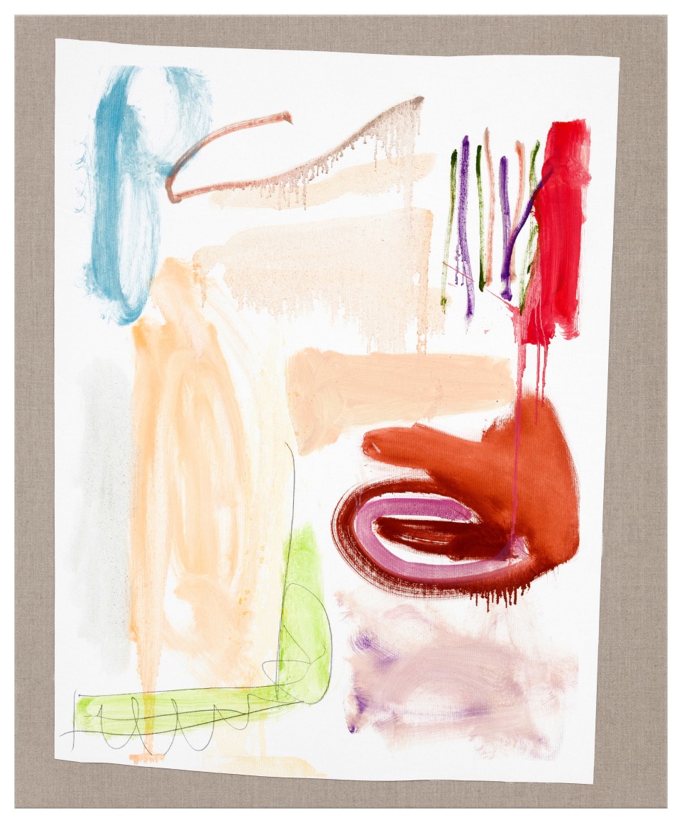 Andreas Breunig Underpressed paintings (frag_15), 2021 Acrylic, oil, charcoal and graphite on canvas on canvas 30 3/4 x 25 1/4 in 78 x 64 cm (ABR22.005)