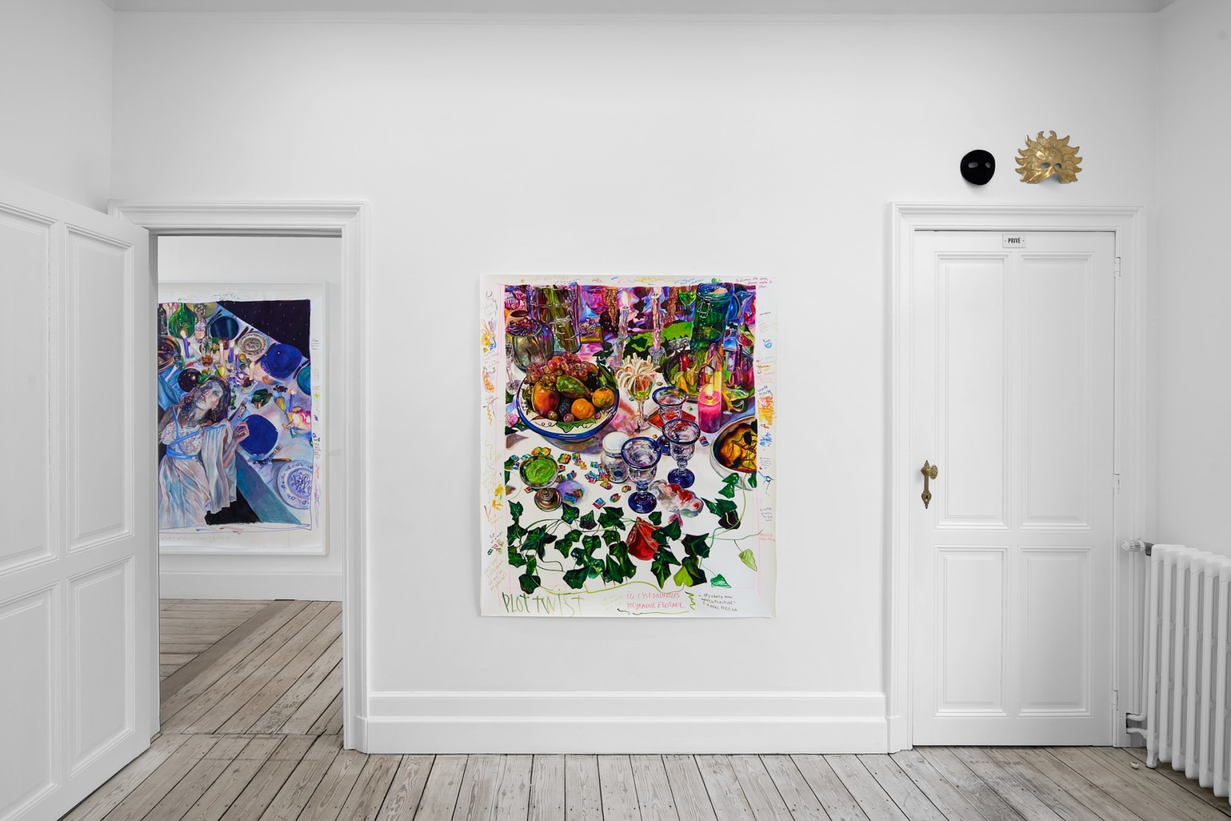 Installation view of Giulia Messina, The statue kissed me but no one was looking at us, Nino Mier Gallery, Brussels, June 13 – July 19, 2025