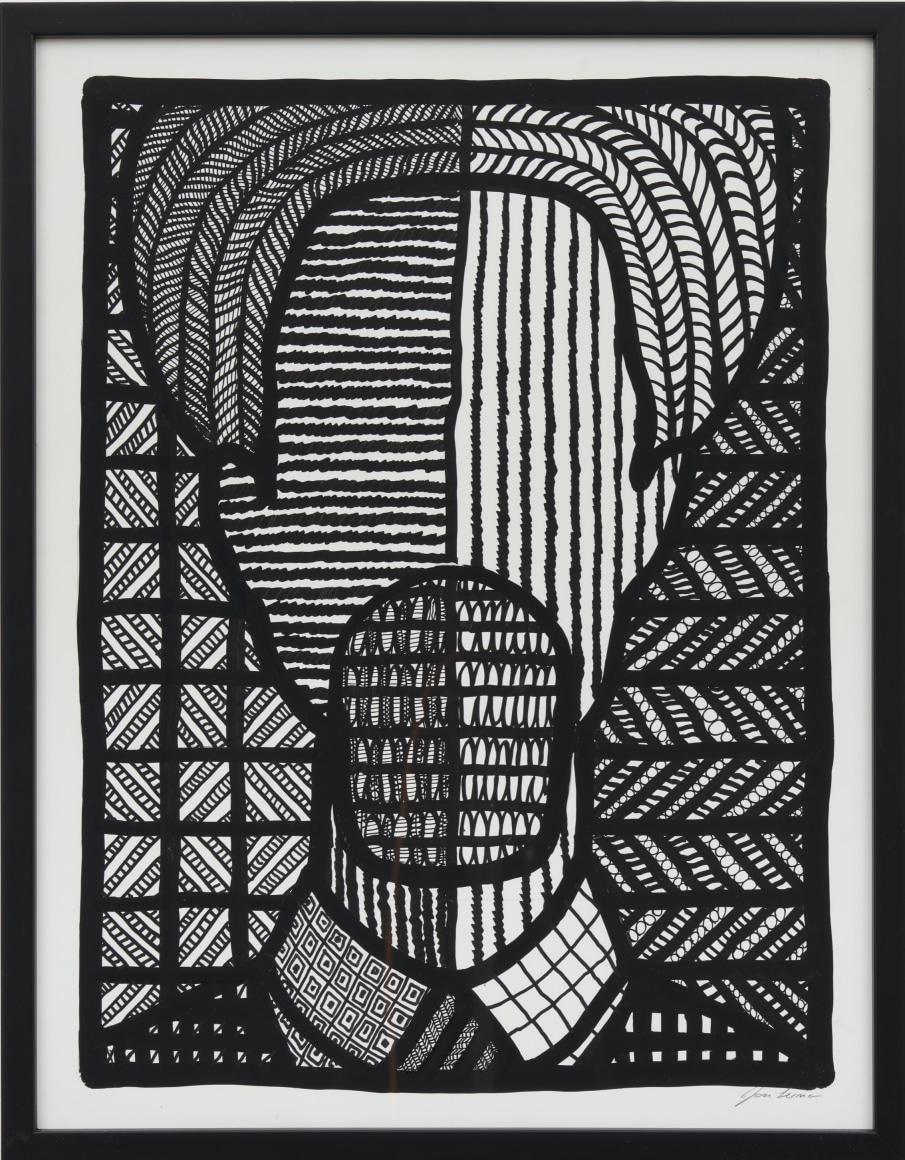 José Lerma Claudio, 2025 Acrylic on polypropylene sheet 26 3/4 x 20 7/8 in (framed) 68 x 53 cm (framed) (JLE25.012)