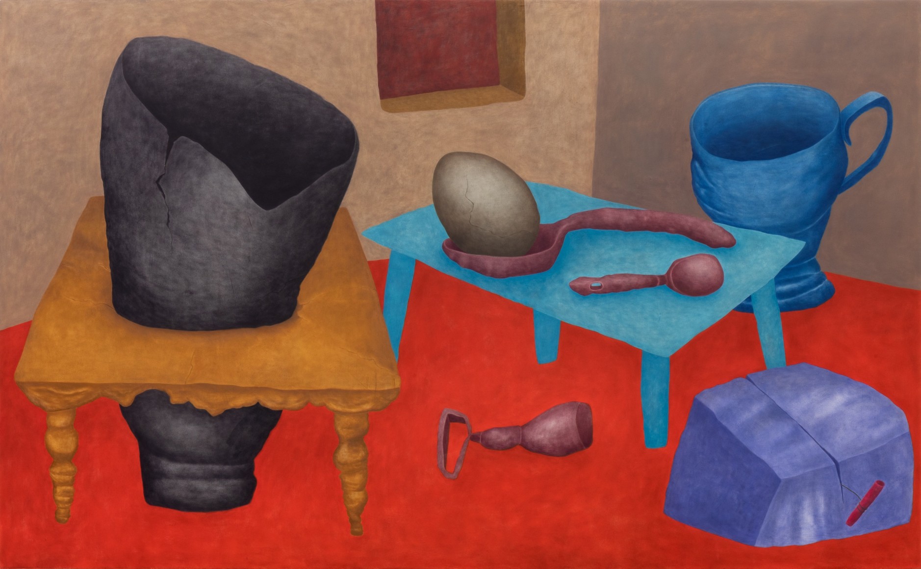 Ginny Casey, Stunted Developments, 2019, Oil on canvas, 55 x 105 in, 139.7 x 266.7 cm (GCA19.001)