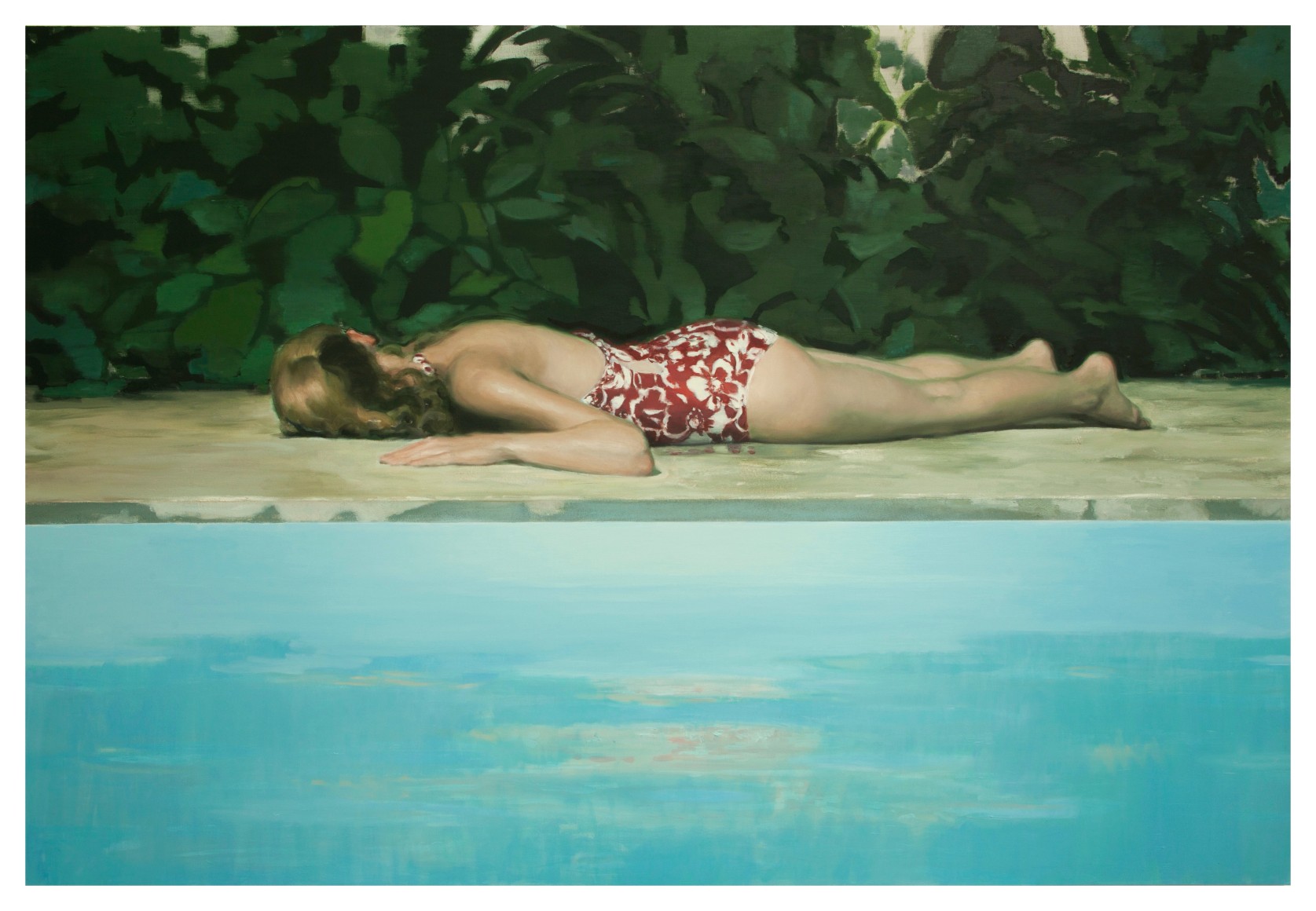 Jonathan Wateridge Pool, 2016 Oil on linen 68 7/8 x 98 3/8 in 175 x 250 cm
