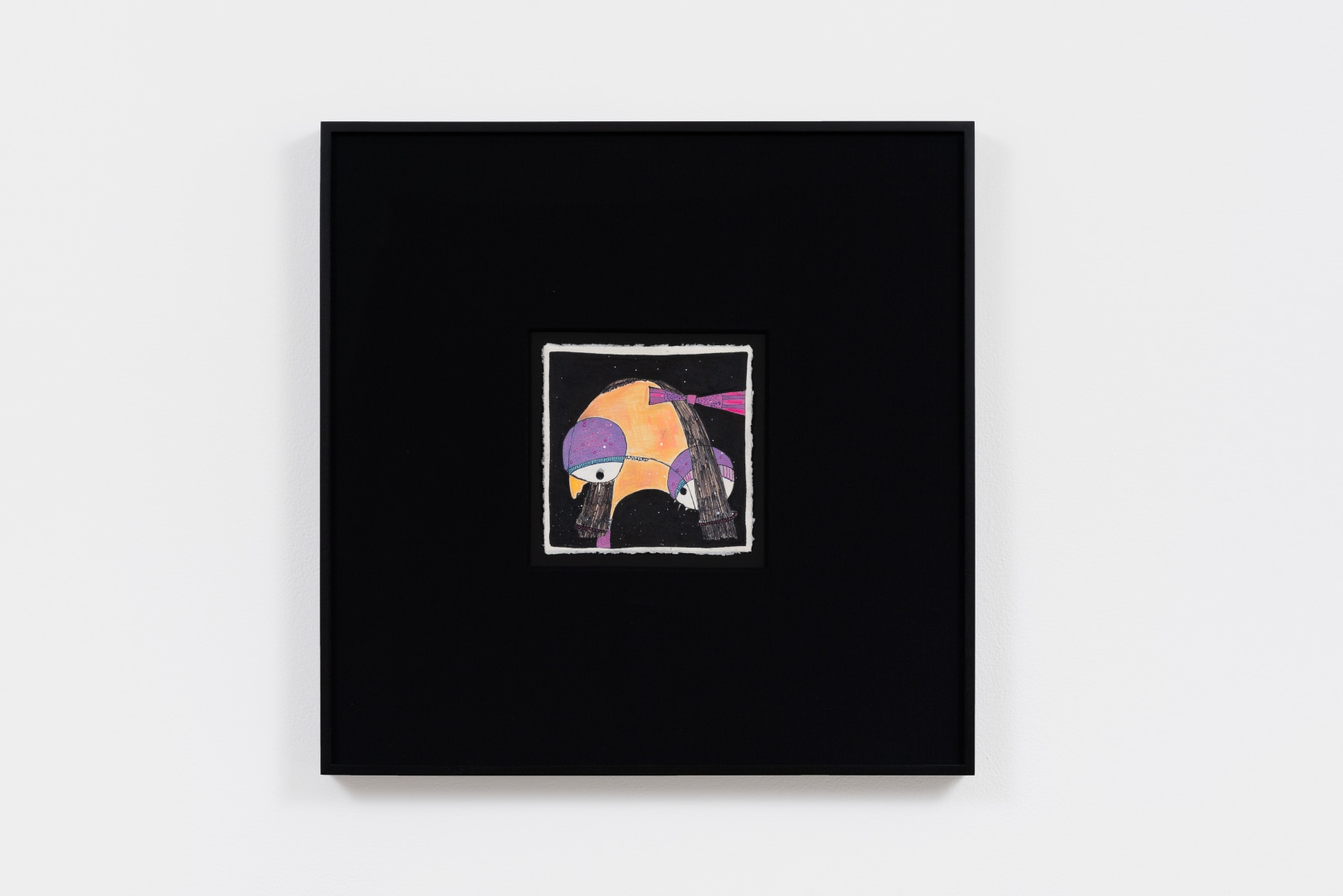 Rafa Macarrón Untitled (Niñas), 2021 Mixed media on paper 19 x 19 in (framed) 48.3 x 48.3 cm (framed) (RMA21.025)