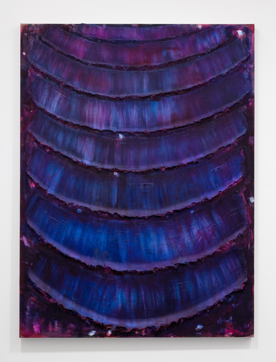 Waves ||||\ ||| 2019 Acrylic and Oil on Linen 80” x 60”, 203.2 cm x 152.4 cm