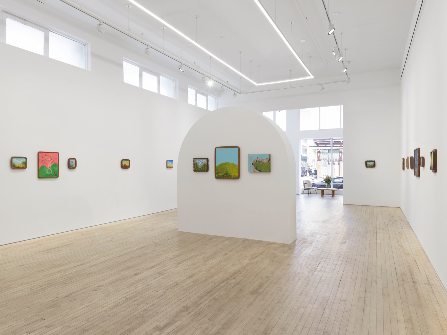 Installation view of Karel Dicker, tamed flowers, Nino Mier Gallery, Tribeca, June 27 – August 8, 2025