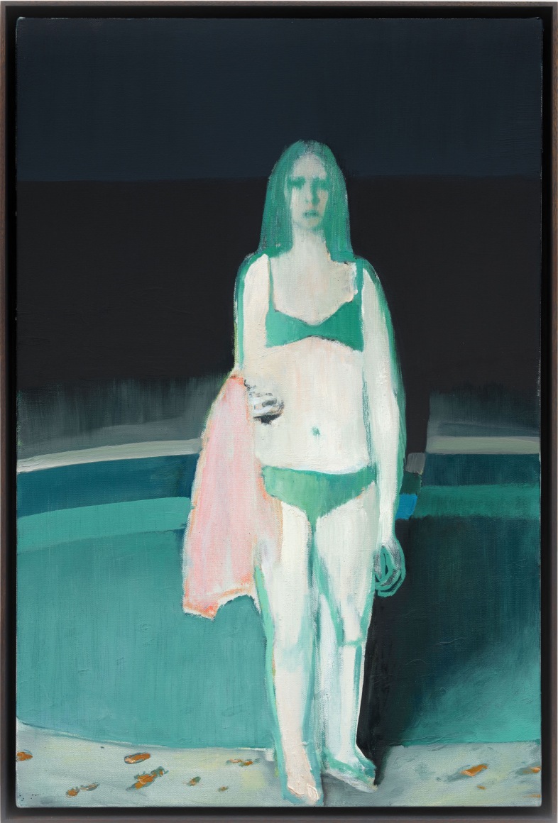Jonathan Wateridge Pink Towel, 2022 Oil on canvas 29 1/2 x 19 3/4 in 75 x 50 cm (JWA22.107)