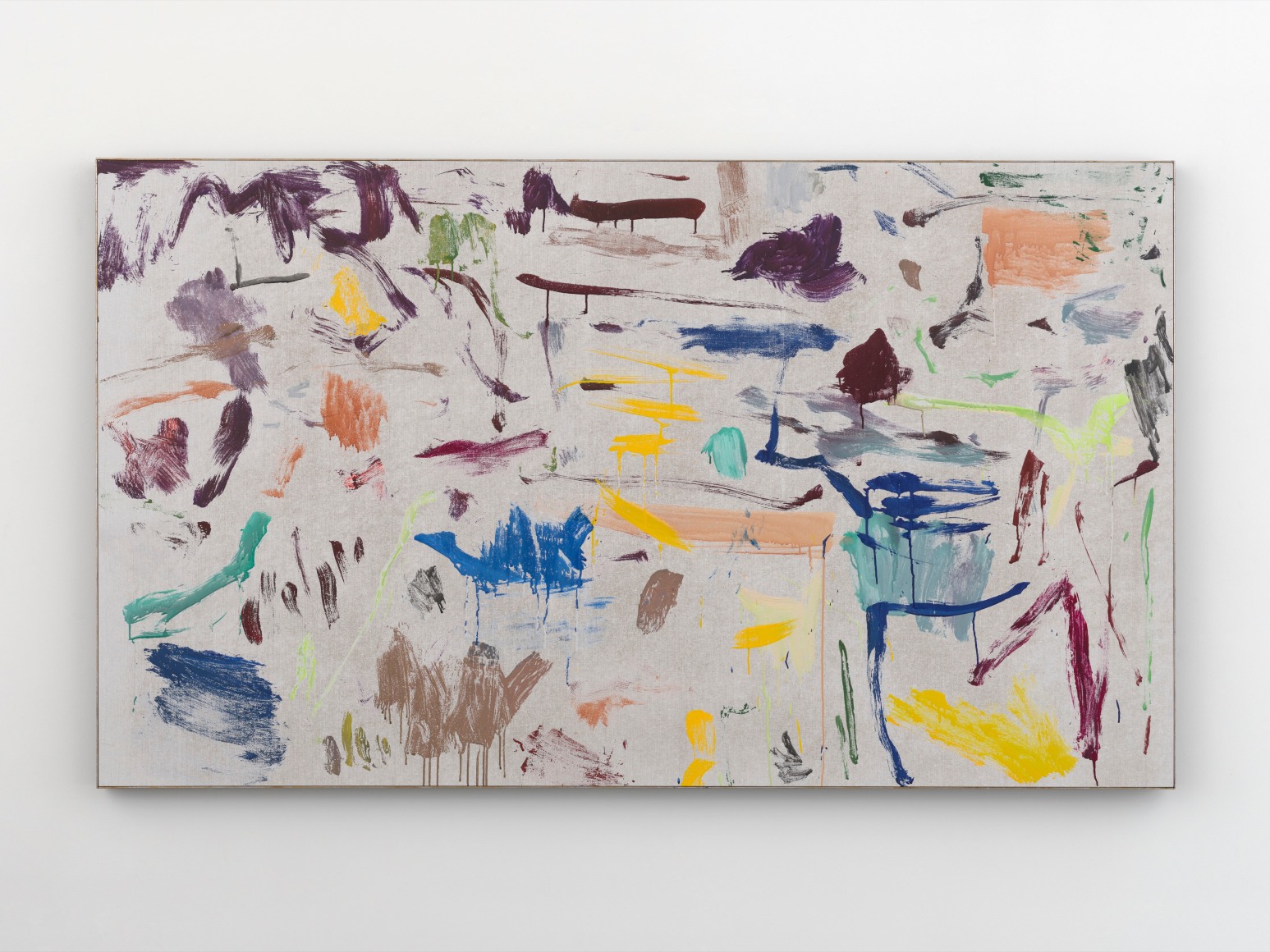 Secundino Hernández Untitled, 2023 Acrylic on linen 45 5/8 x 78 3/8 x 1 5/8 in 116 x 199 x 4 cm (SHE23.002)