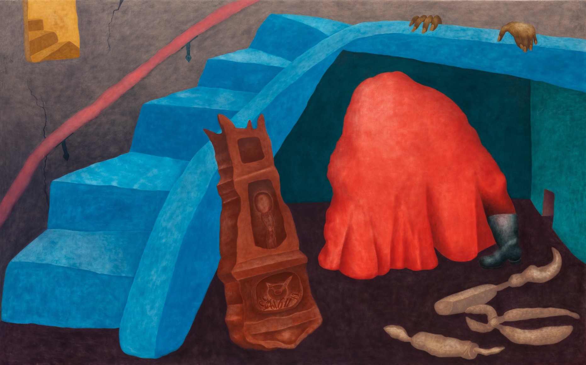 Ginny Casey, Sense Memory, 2019, Oil on canvas, 55 x 105 in, 139.7 x 266.7 cm (GCA19.004)