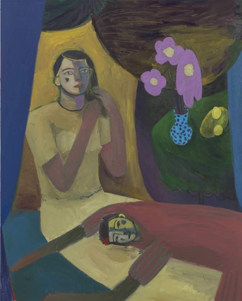 Mònica Subidé Yellow room, 2024 Signed and dated on verso Oil on canvas 63 3/4 x 51 1/8 in 162 x 130 cm (MSU24.032)