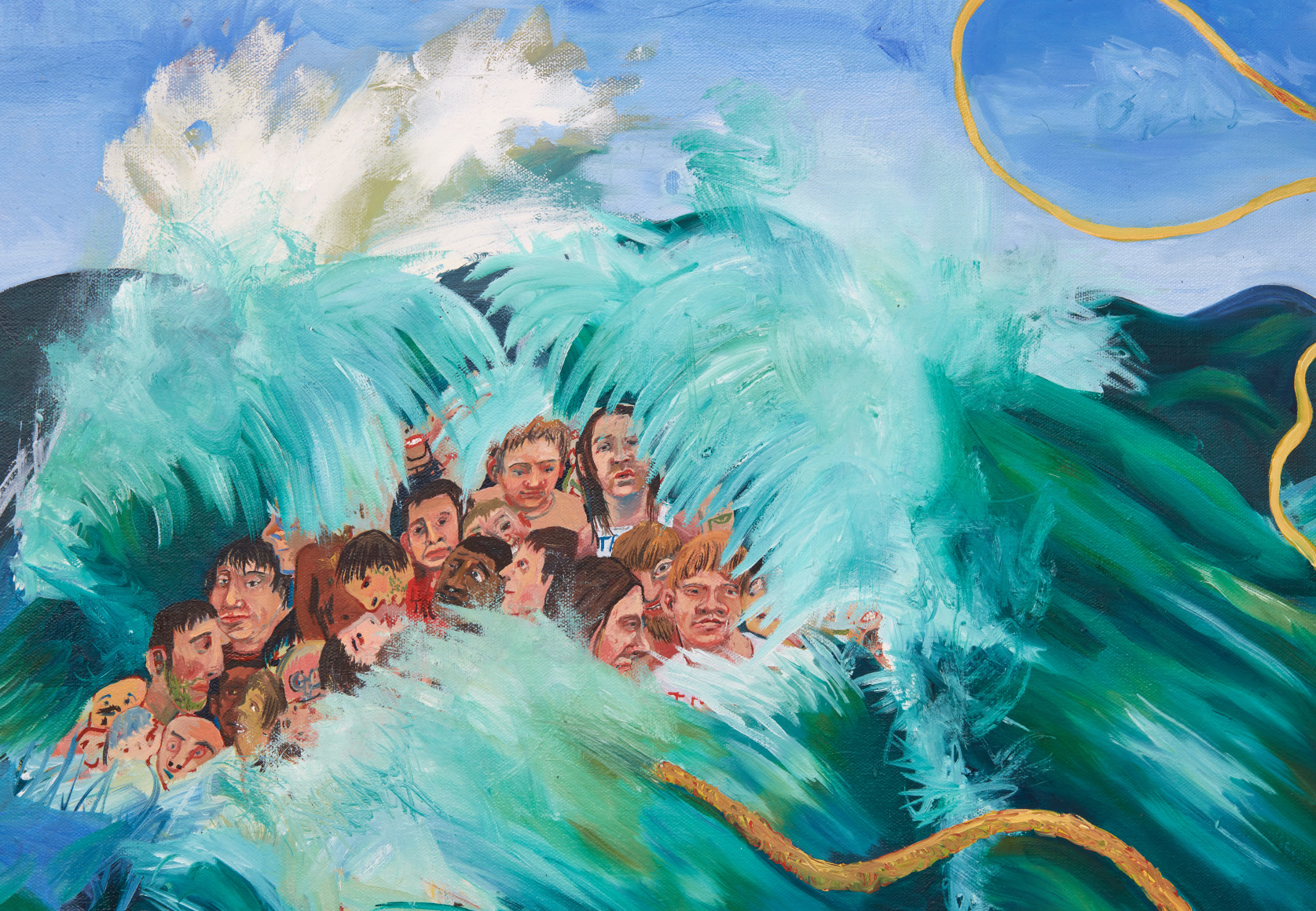 Celeste Dupuy-Spencer Rally, Part II, 2017 Oil on canvas 24 x 30 in 61 x 76.2 cm (CDS17.004)