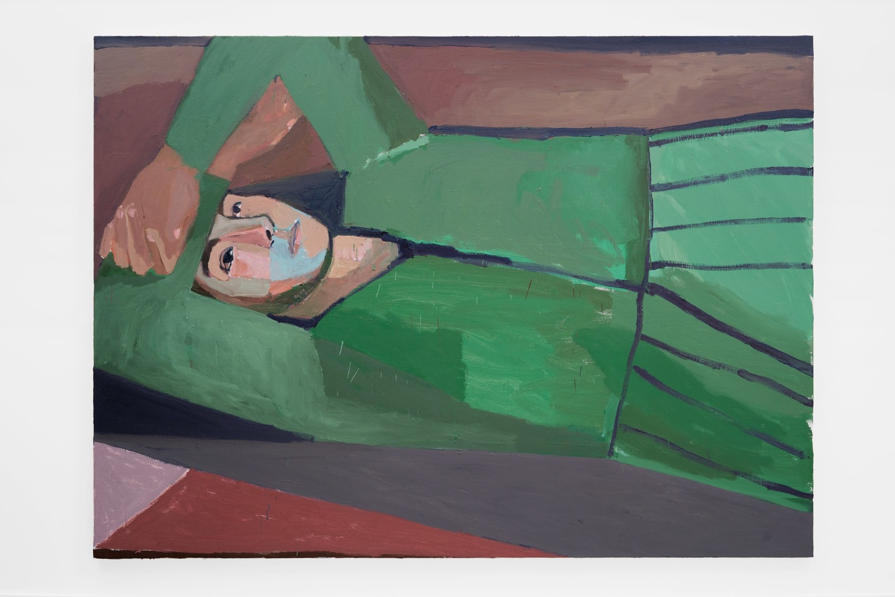 Mònica Subidé Inside, 2022 Oil on linen 57 1/8 x 78 3/4 in 145 x 200 cm (MSU22.002)