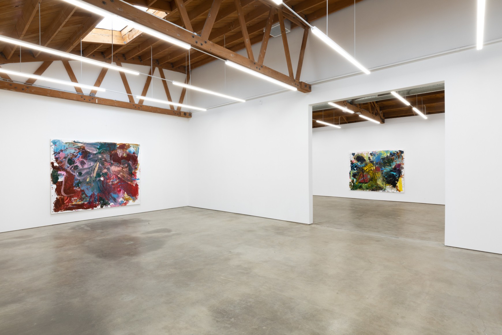 Installation View of "Bigger Anke Weyer Painting", and "Traeumerei"