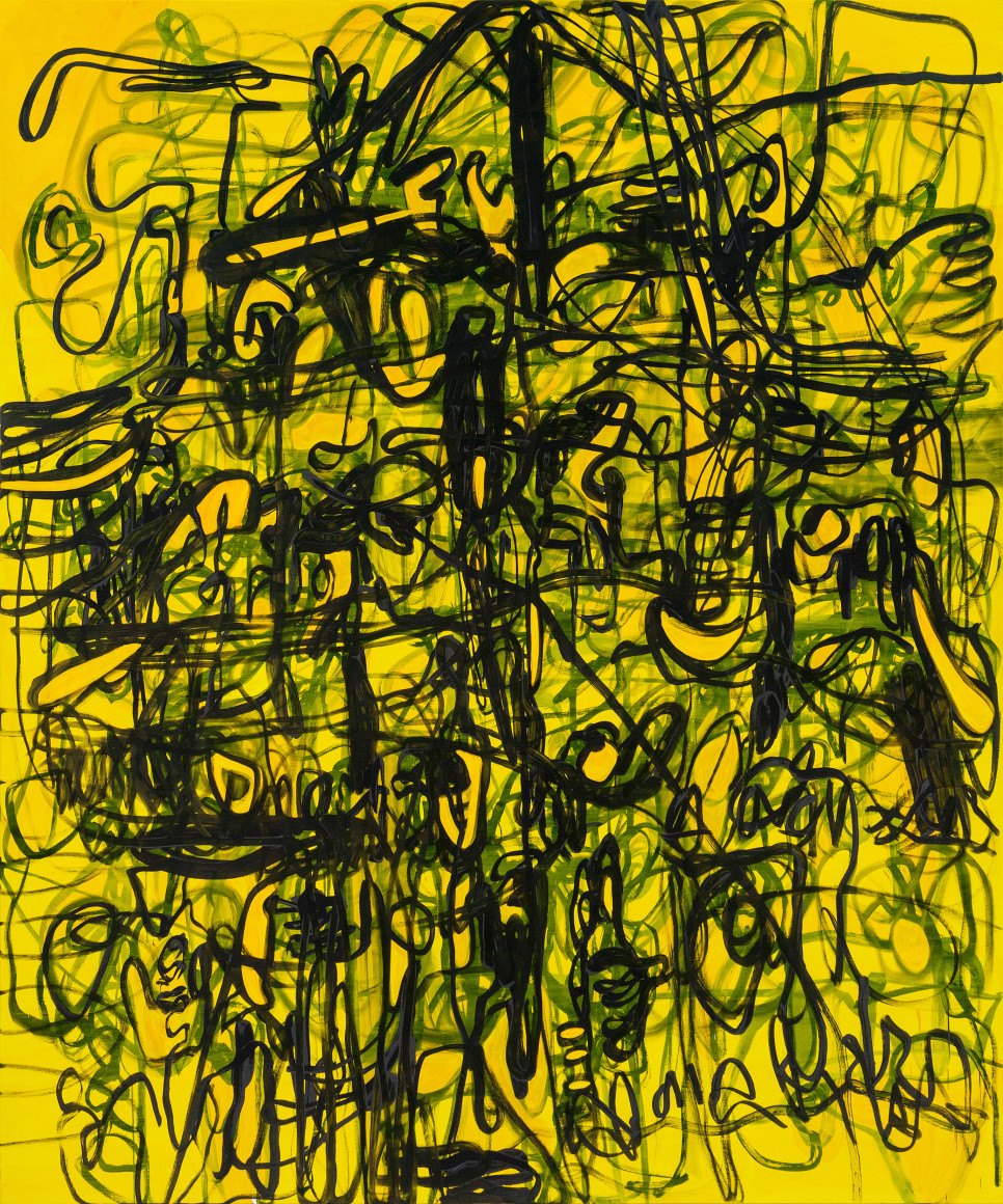 Jana Schröder Kadlites L28, 2019 Graphite and acrylic on canvas 94 1/2 x 78 3/4 in 240 x 200 cm (JSR21.051)