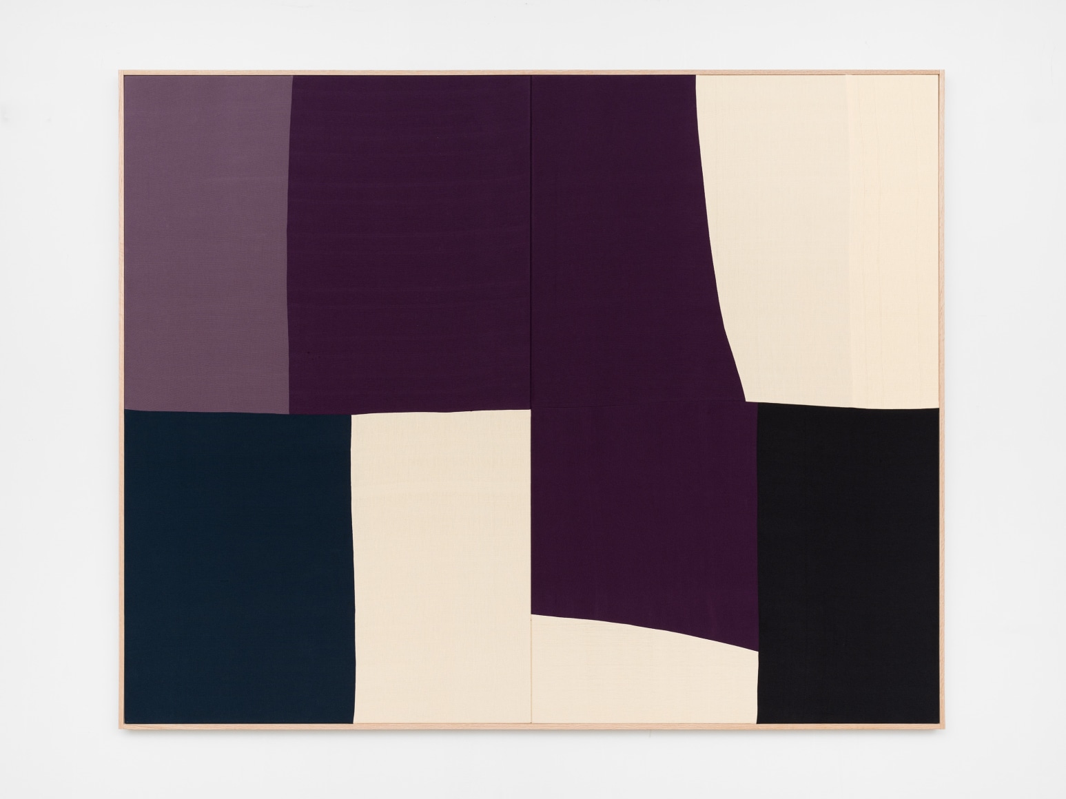 Ethan Cook, Switch, 2020. Hand woven cotton and linen, framed 64 x 80 in, 162.6 x 203.2 cm (ECO20.037)