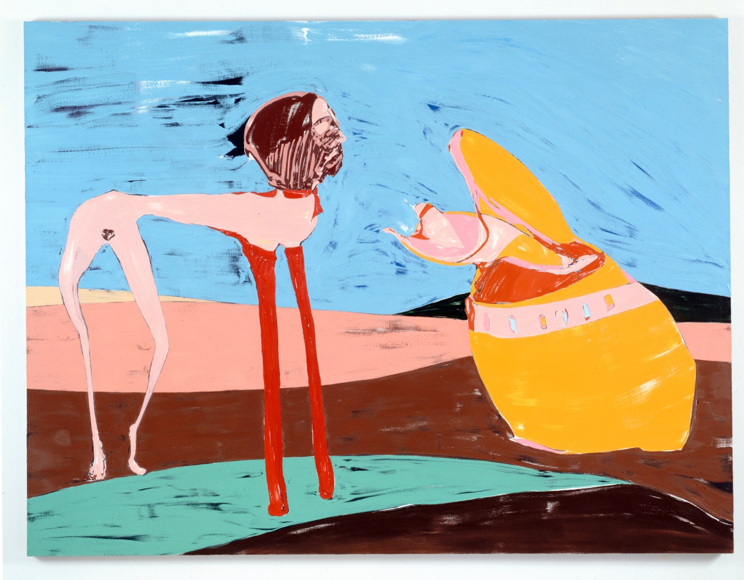 Nicola Tyson Song, 2009 Signed, titled and dated on verso Oil on linen 72 x 95 in 182.9 x 241.3 cm (NTY20.002)