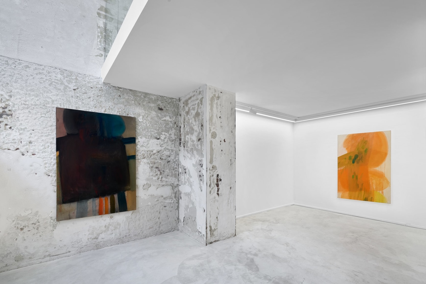 Installation view of Albert Irvin, Albert Irvin: Early Works from the '60s, Nino Mier Gallery, Brussels, October 24 – December 20, 2025