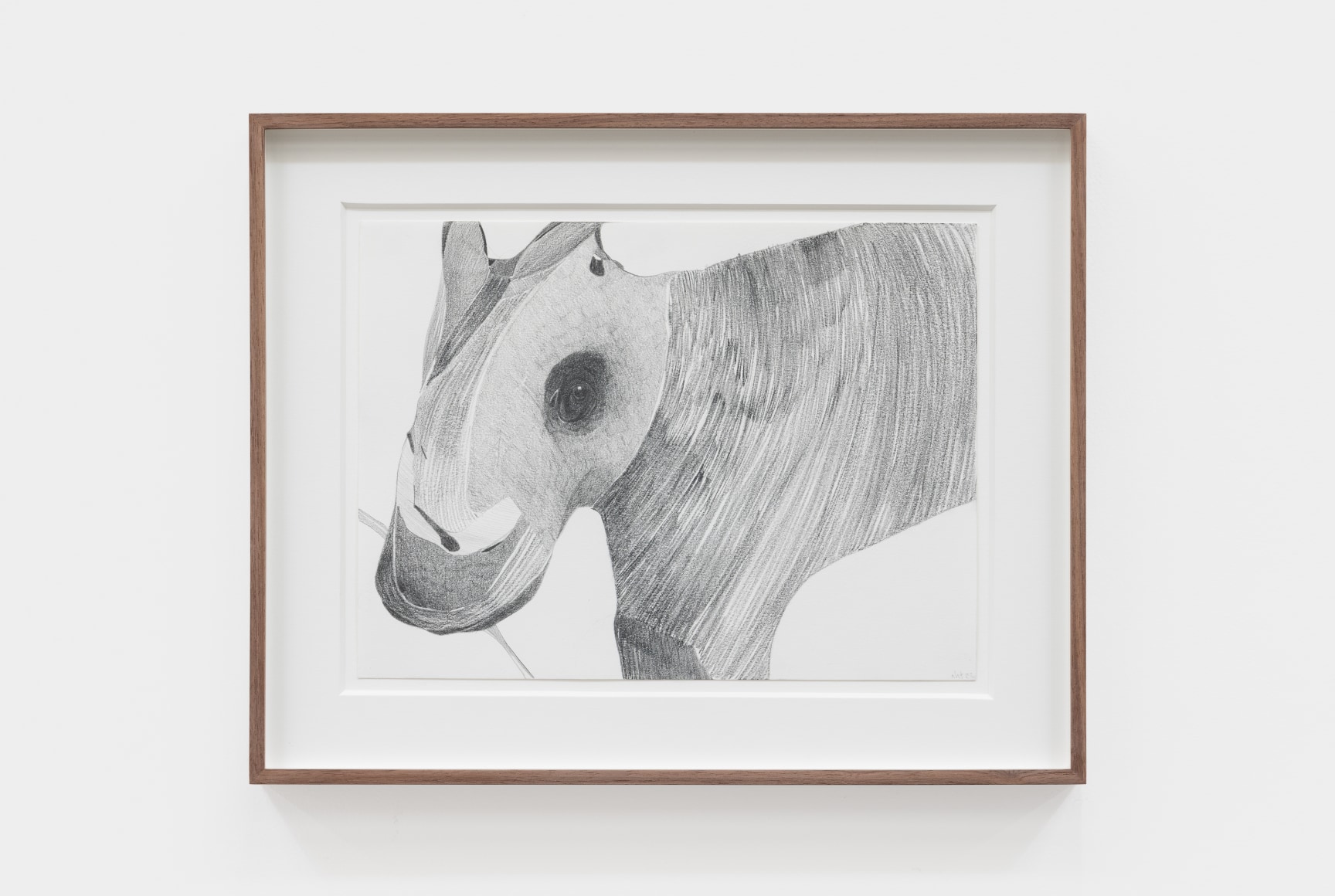 Nicola Tyson Last Straw, 2022 Graphite on Paper 13 1/8 x 16 3/8 x 1 1/2 in (framed) 33.3 x 41.6 x 3.8 cm (framed) (NTY22.006)