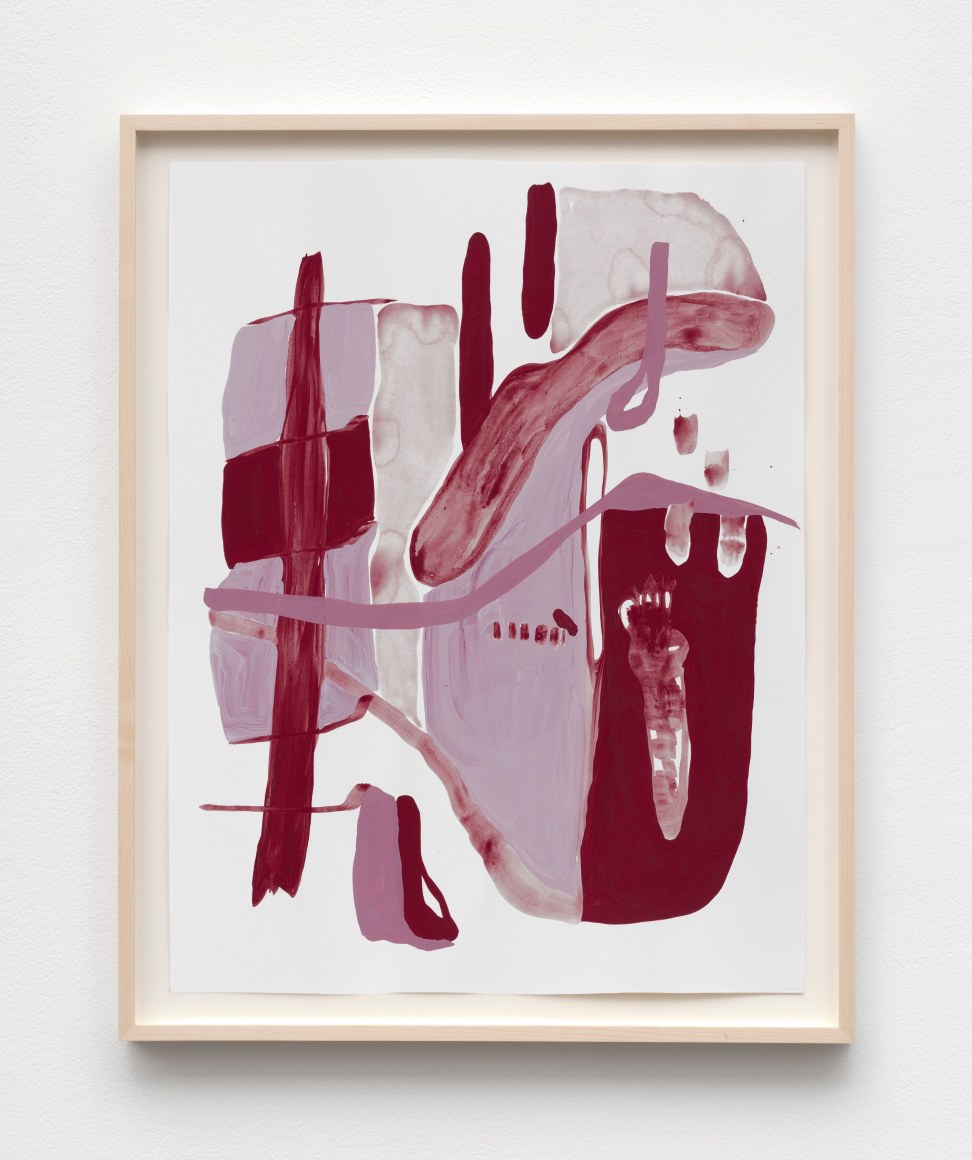 Jana Schröder BORD M1, 2023 Acrylic on paper 28 1/4 x 22 1/4 in (framed) 71.8 x 56.5 cm (framed) (JSR24.002)