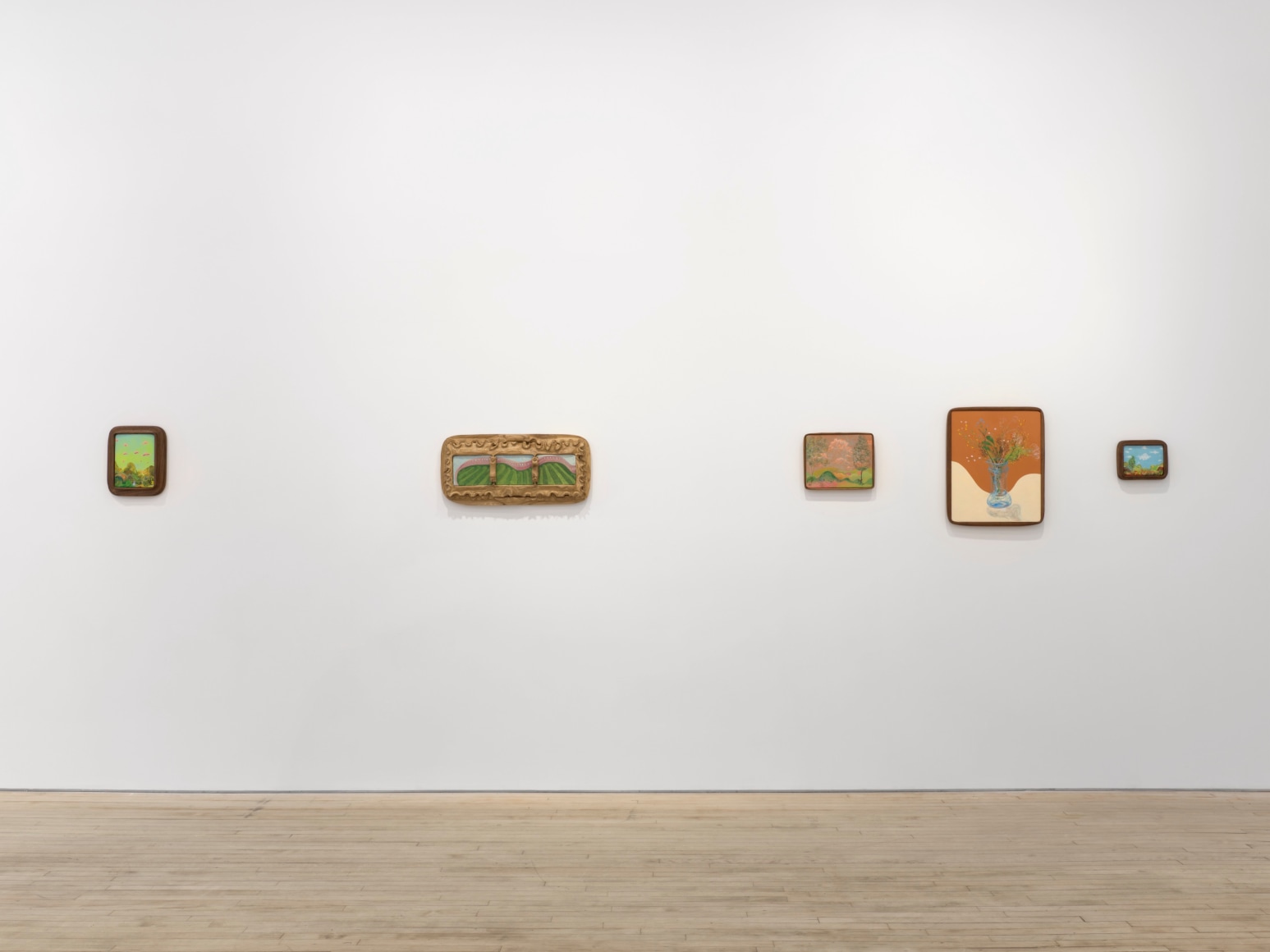 Installation view of Karel Dicker, tamed flowers, Nino Mier Gallery, Tribeca, June 27 – August 8, 2025