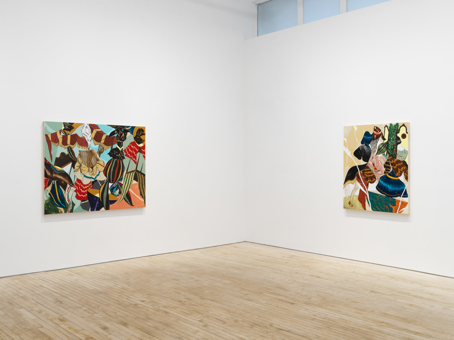 Installation view of Kenichi Hoshine, And There Came a Storm Beneath a Cutthroat Moon, Nino Mier Gallery, Tribeca, May 16 – June 14, 2025