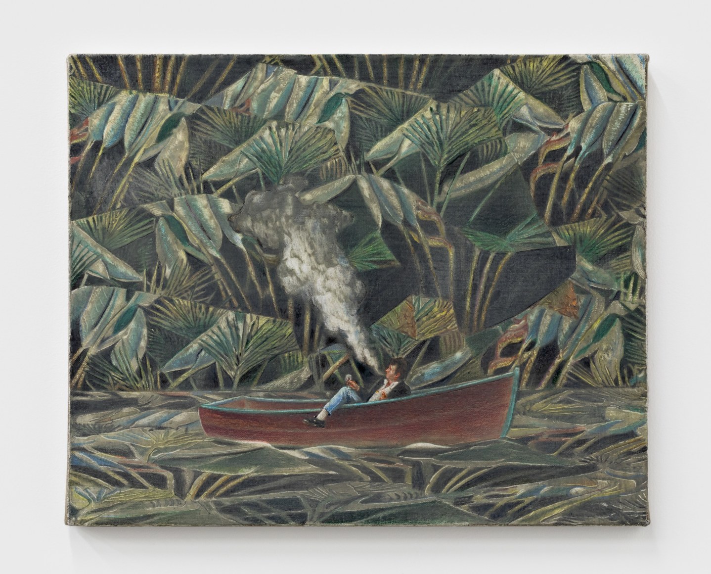 Marin Majic All But Gone, 2020 Colored pencil, oil color, marble dust on linen 13 x 16 in 33 x 40.6 cm (MMA21.019)
