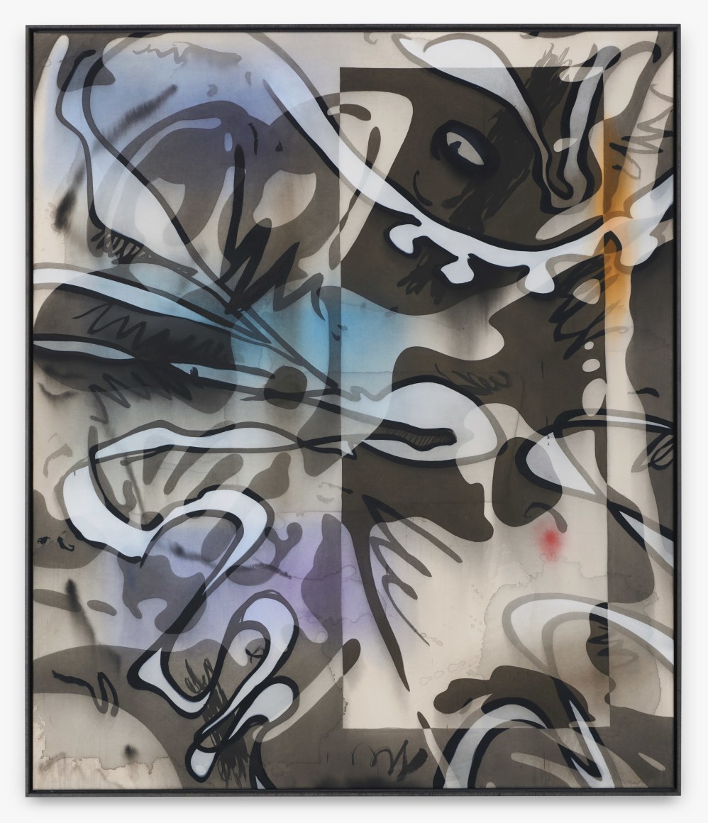 Jan-Ole Schiemann, Space Doodle 5, 2017. Ink and acrylic on canvas, 51 1/8 x 43 1/4 in, 130 x 110 cm (JS17.023)