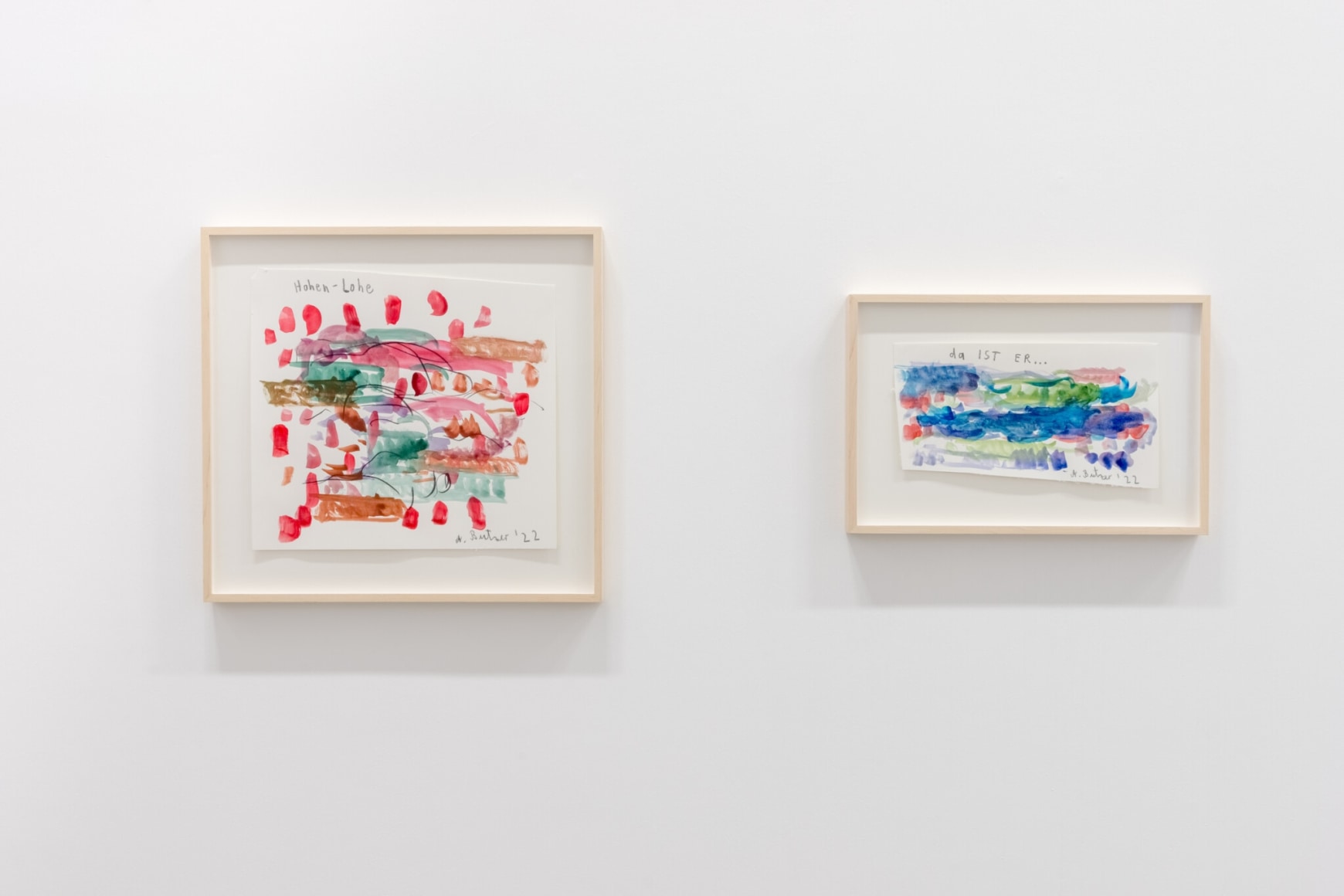 Installation view of André Butzer, Maikäfer flieg!, (January 28 - March 19, 2023), Kunstverein Friedrichshafen. Photo: Kilian Blees