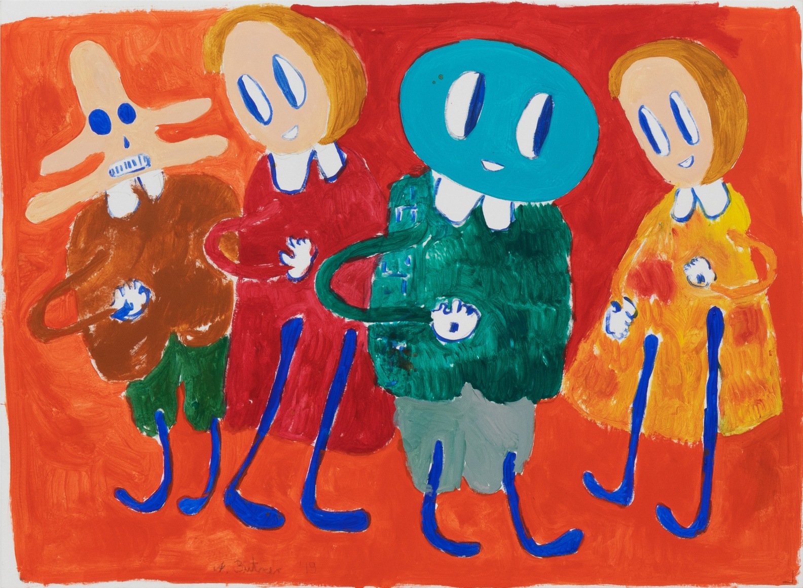 André Butzer Untitled, 2019 Oil on canvas 62 5/8 x 86 5/8 in 159 x 220 cm (AB19.082)