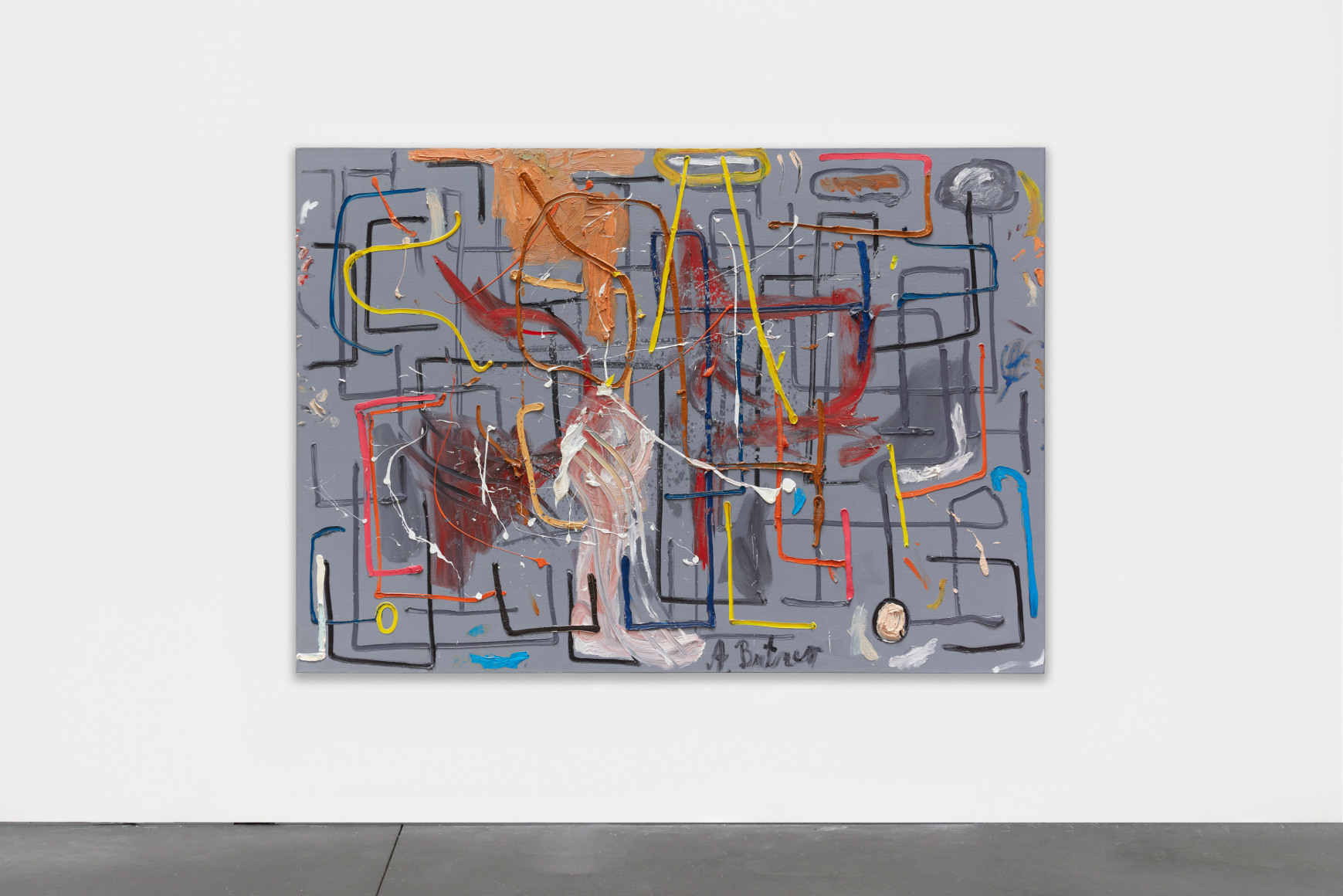 André Butzer Untitled , 2009 Oil on canvas 55 1/8 x 78 3/4 in 140 x 200 cm (AB19.058)