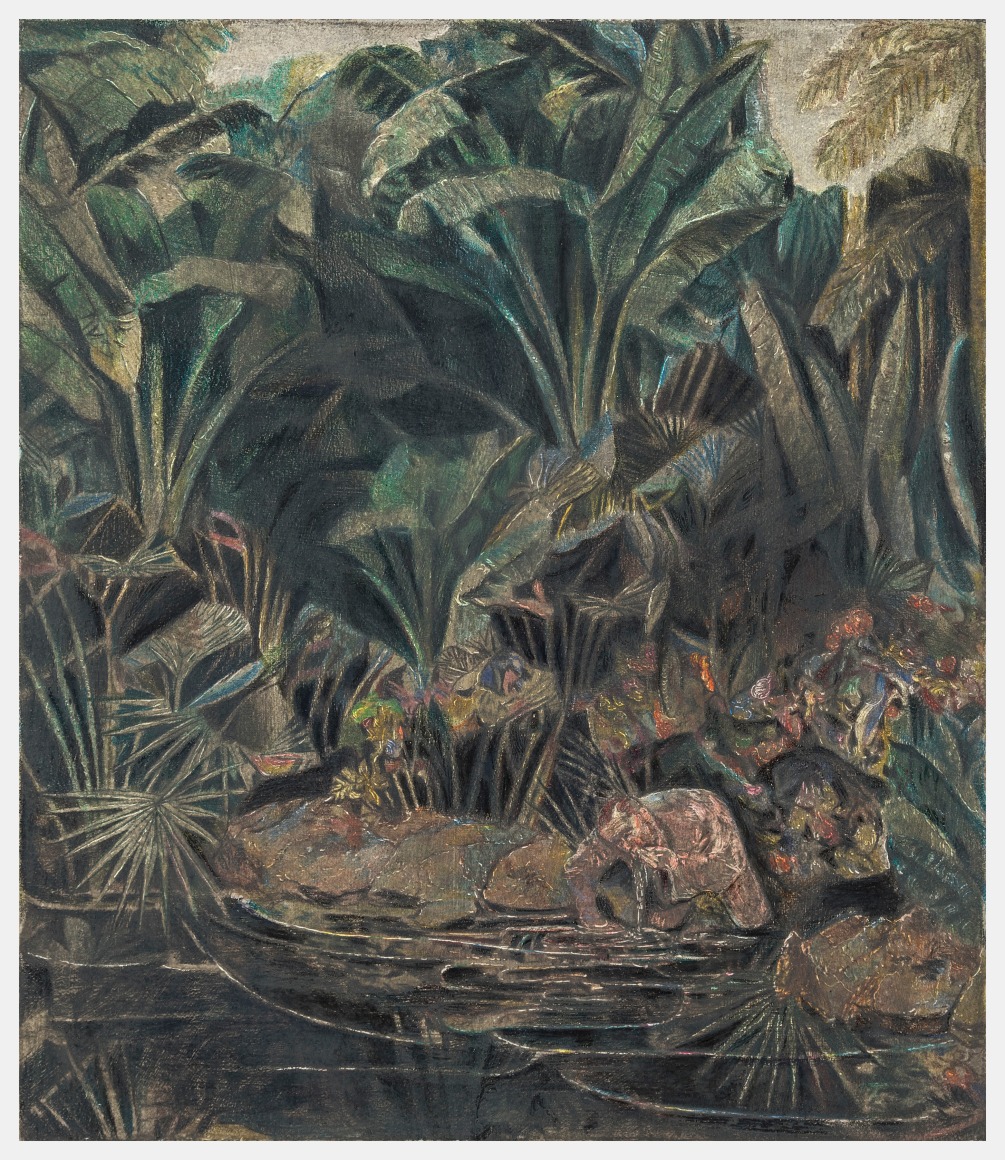 Marin Majic Be the End of Me, 2021 Colored pencil, oil color, marble dust on linen 15 x 13 in 38.1 x 33 cm (MMA21.036)