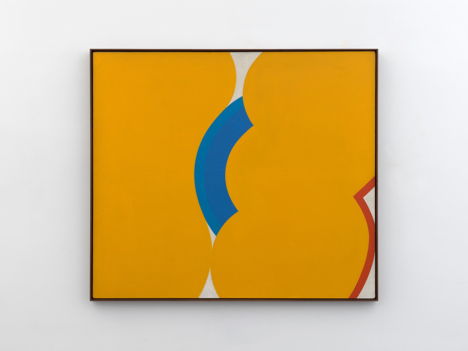 Georg Karl Pfahler Rondotex (Tex Series), 1965 Acrylic on canvas 56 1/2 x 64 1/2 in (framed) 143.5 x 163.8 cm (framed) (GKA25.003)