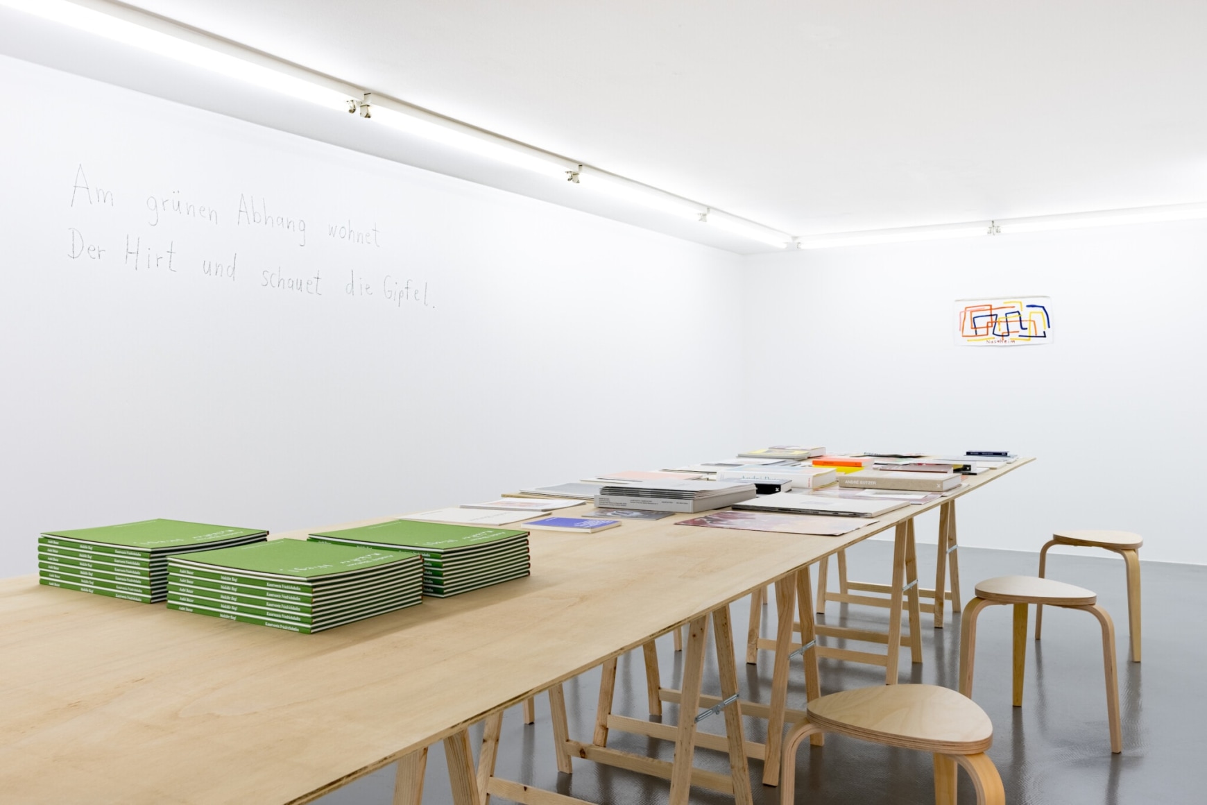 Installation view of André Butzer, Maikäfer flieg!, (January 28 - March 19, 2023), Kunstverein Friedrichshafen. Photo: Kilian Blees