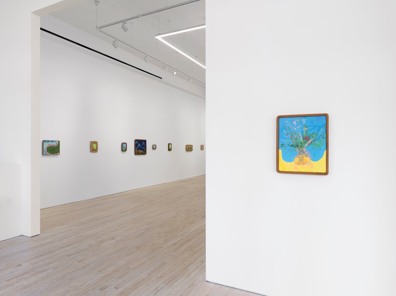 Installation view of Karel Dicker, tamed flowers, Nino Mier Gallery, Tribeca, June 27 – August 8, 2025