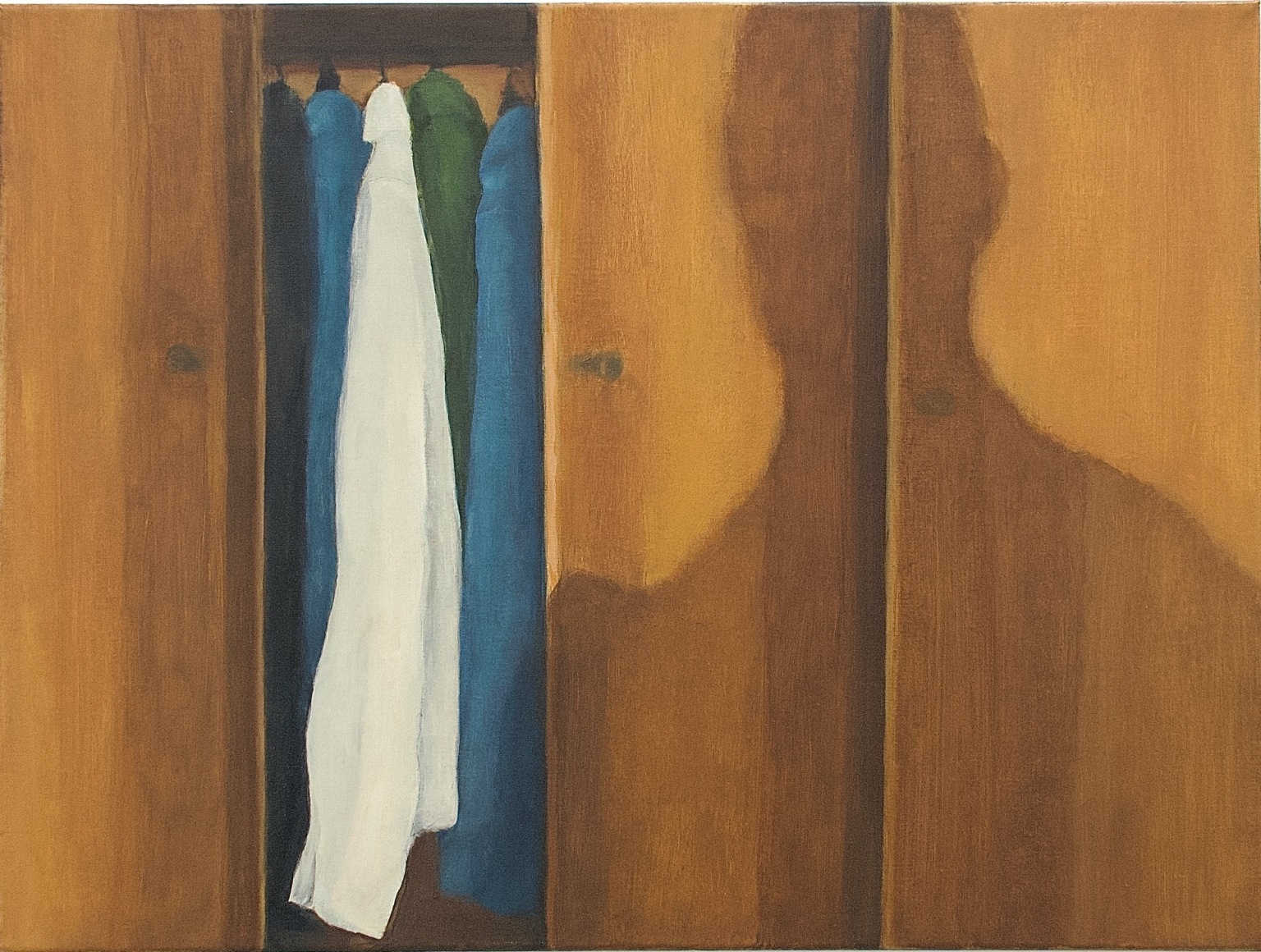Jess Allen Things Not Known, study 2, 2024 Oil on linen 18 1/8 x 24 in 46 x 61 cm (JAL24.001)