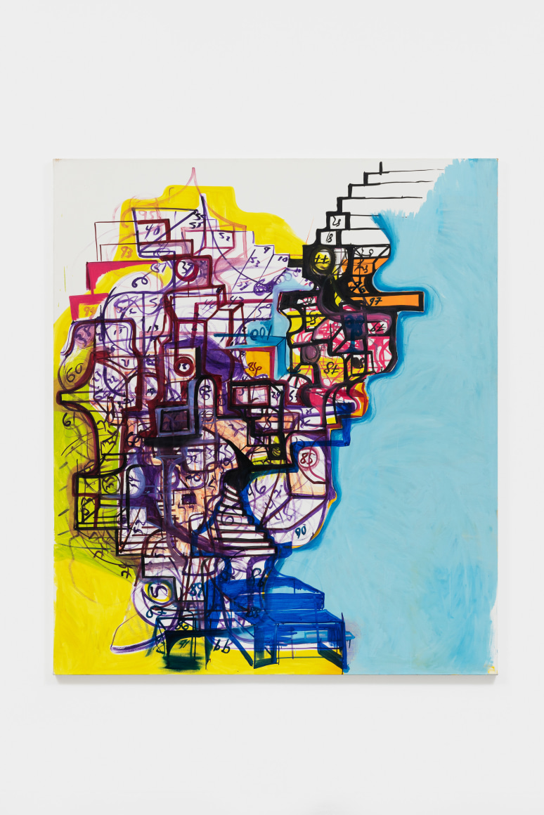 Joanne Greenbaum Brain Freeze, 2005 Oil on canvas 70 x 60 in 177.8 x 152.4 cm (JGR21.024)