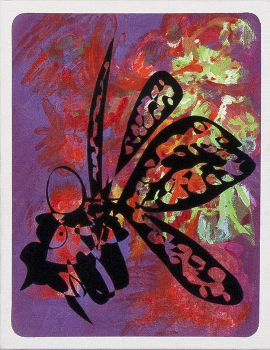 Ana Villagomez Like A Moth, 2025 Signed, titled, and dated on verso Acrylic and flashe on canvas 16 x 12 in 40.6 x 30.5 cm (AVI25.017)