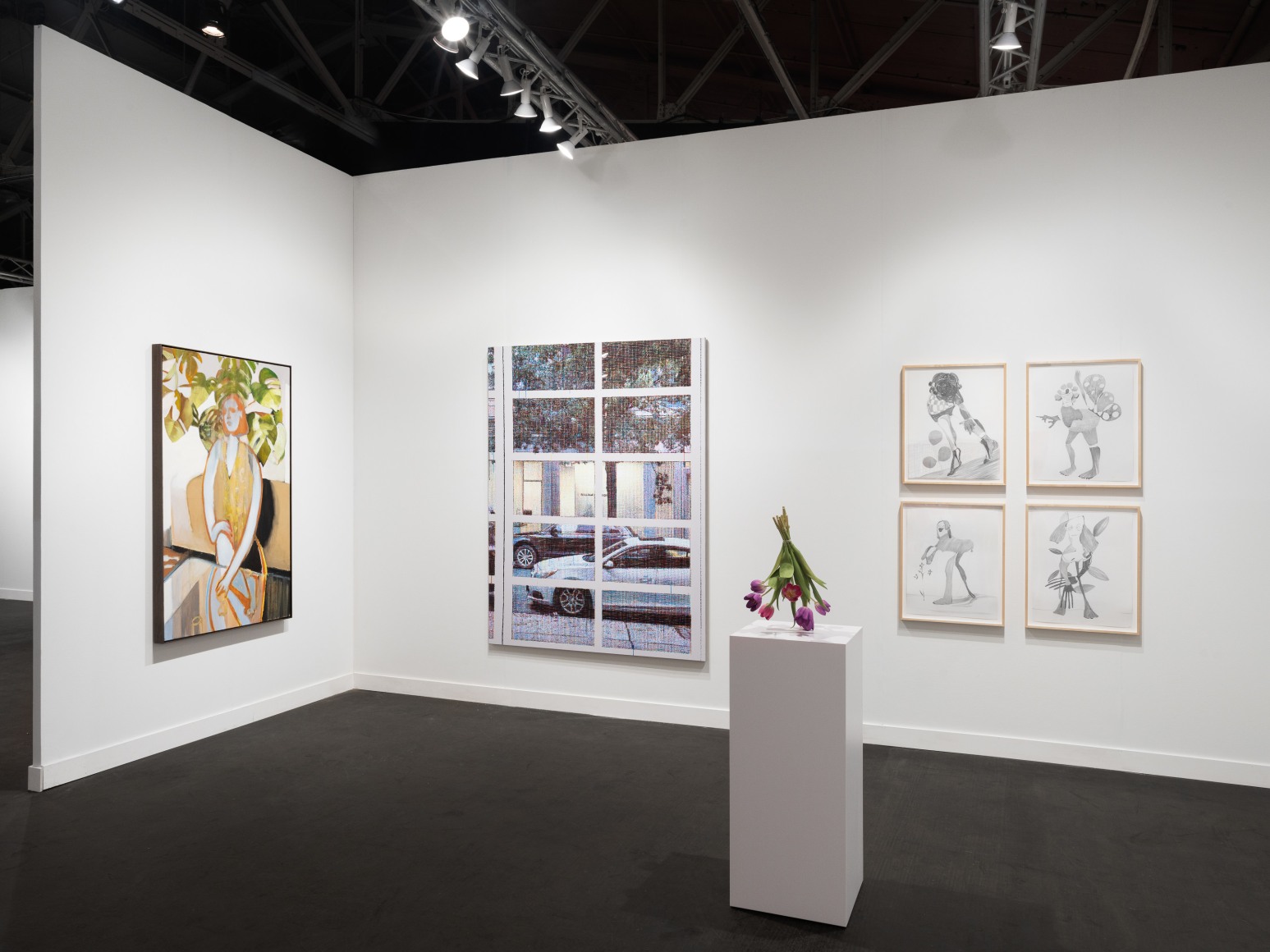 Installation view of Group presentation, FOG Design+Art, January 18-21, 2024, Nino Mier Gallery.