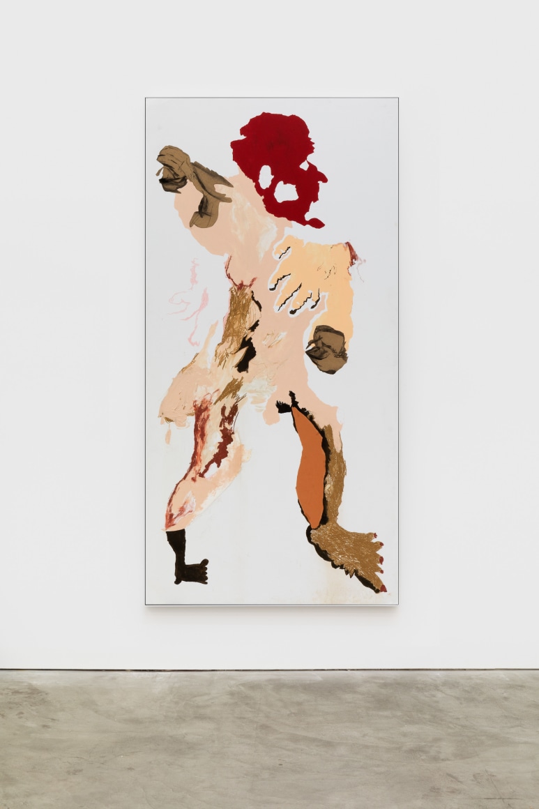 Cindy Phenix Powers of Magnification, 2020 Oil, acrylic, pastel, color pencil and paper on drywall 96 x 48 in 243.8 x 121.9 cm (CP20.019)