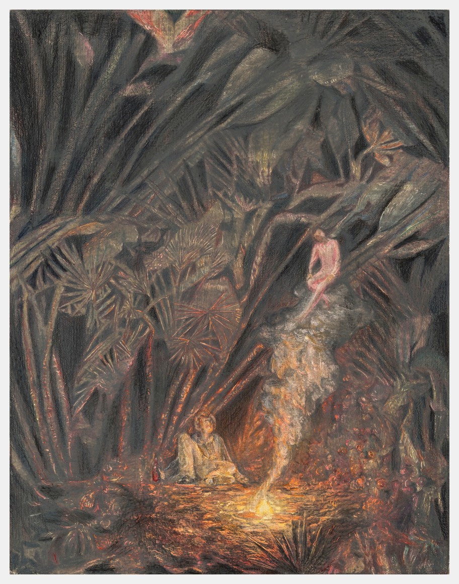 Marin Majic I Am the One to Blame, 2021 Colored pencil, oil color, marble dust on linen 14 x 11 in 35.6 x 27.9 cm (MMA21.037)