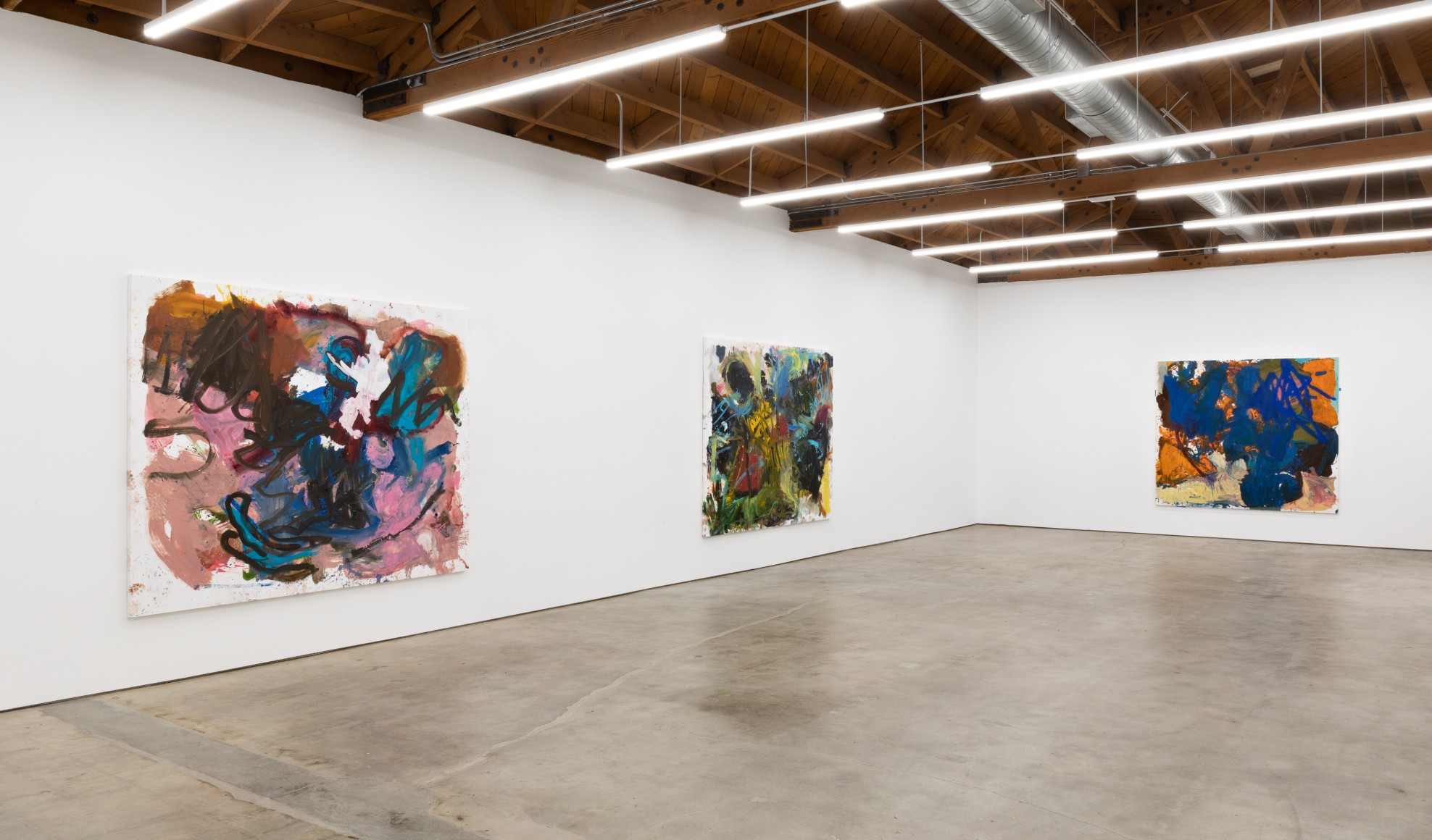 Installation View of "I'm Staying Away If I Can", "Traeumerei", and "Dancing"