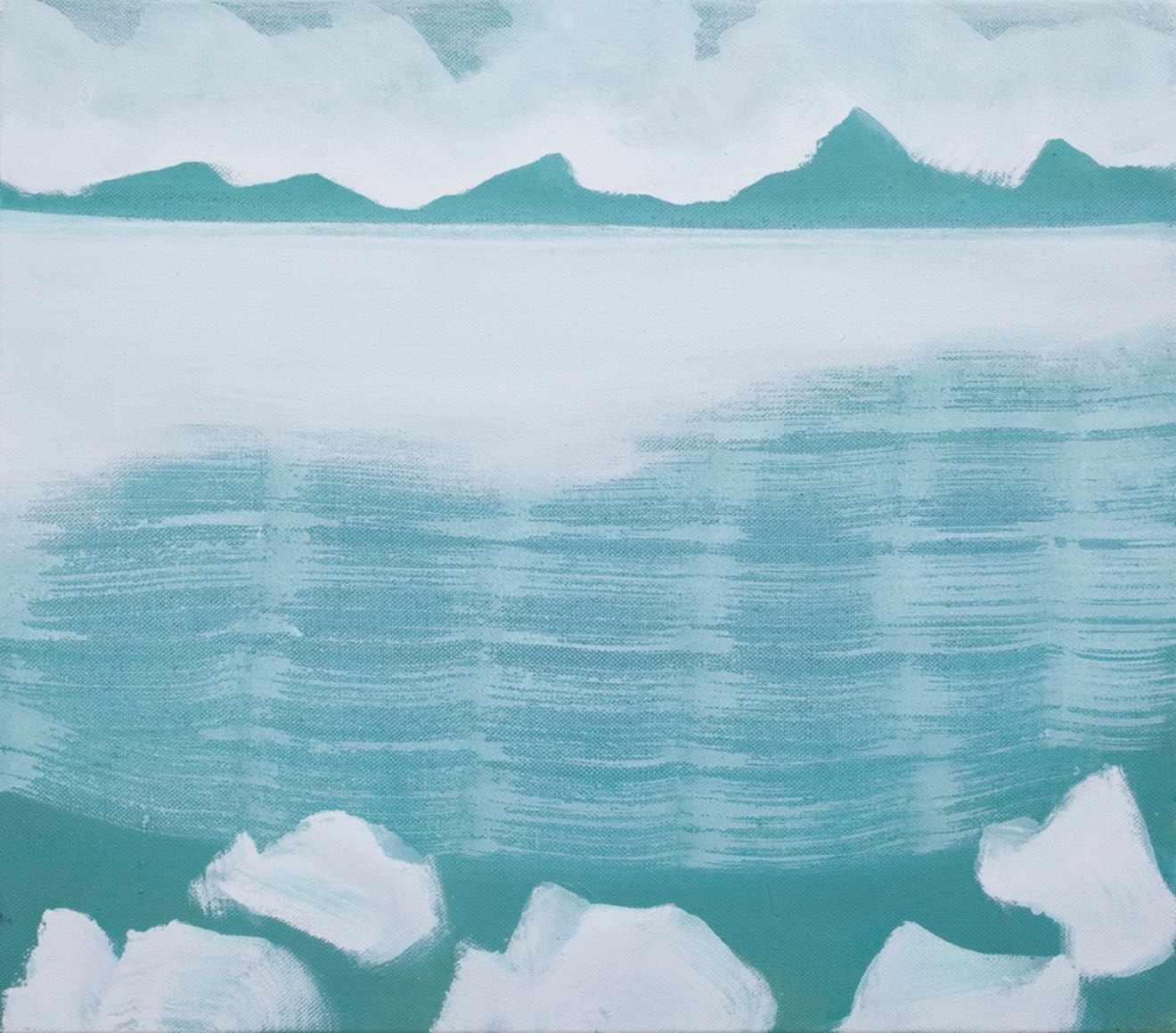 Untitled, 2018 Egg tempera on linen