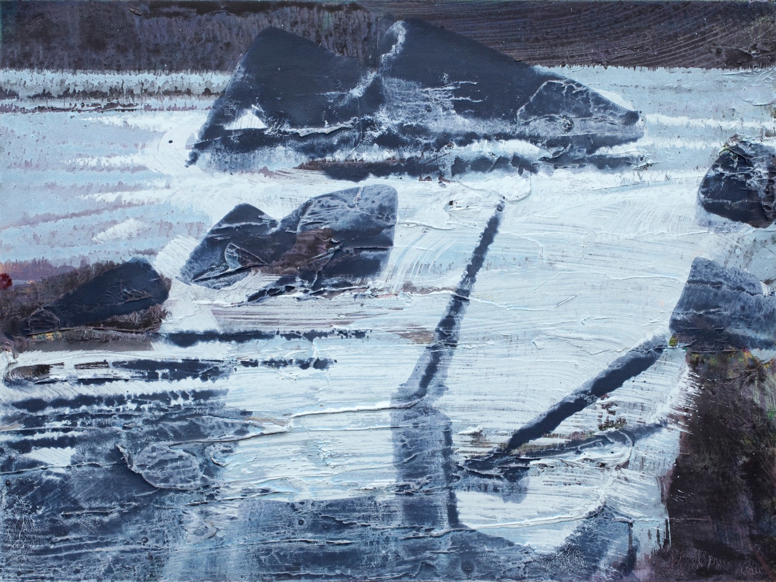 Untitled, 2018 Egg tempera and oil on paper