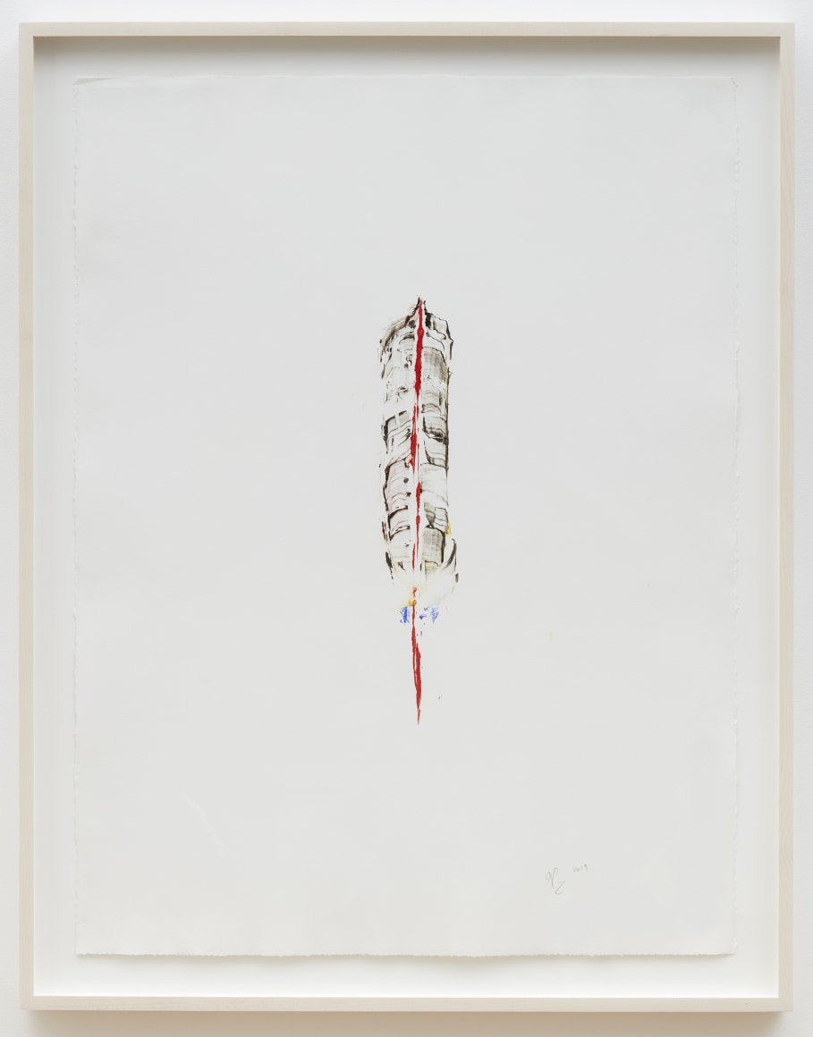 Nicholas Galanin Everything We&#039;ve Ever Been, Everything We Are Right Now - Untitled (Feather 2), 2019