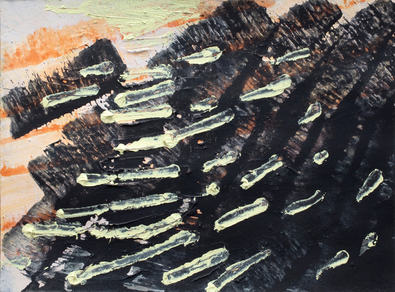 Untitled, 2019 Egg tempera and oil on paper