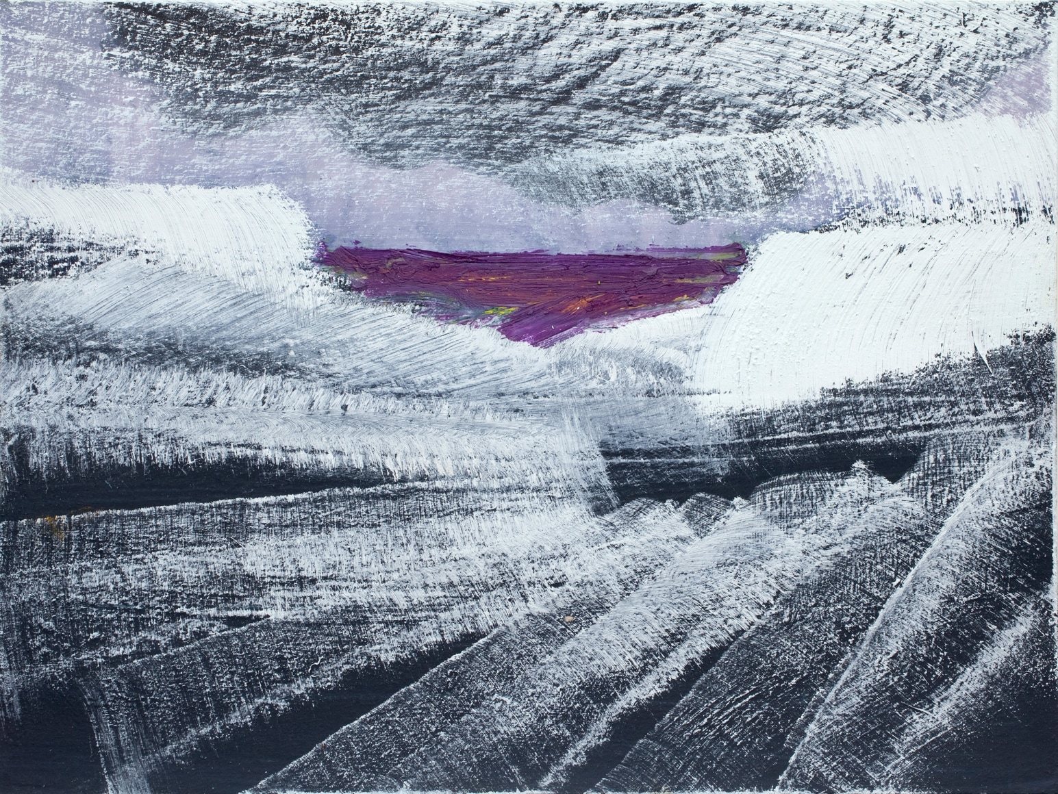 Untitled, 2018 Egg tempera and oil on paper