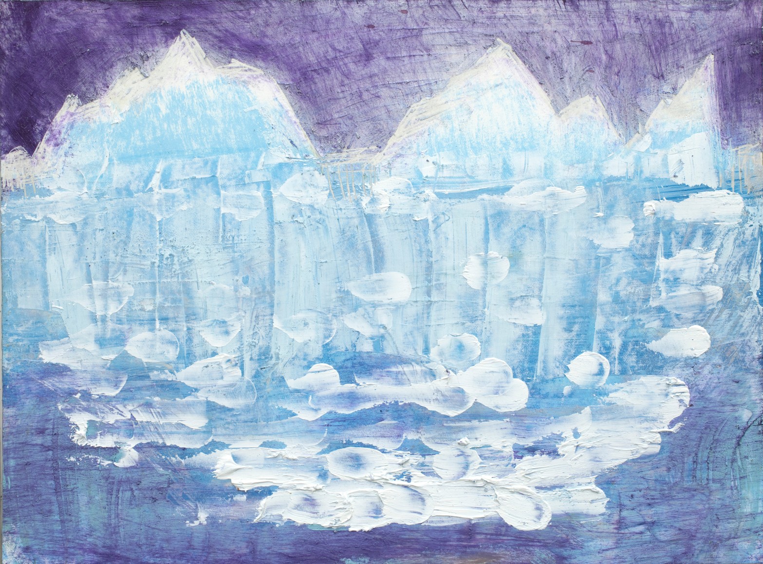 Untitled, 2019 egg tempera and oil on paper