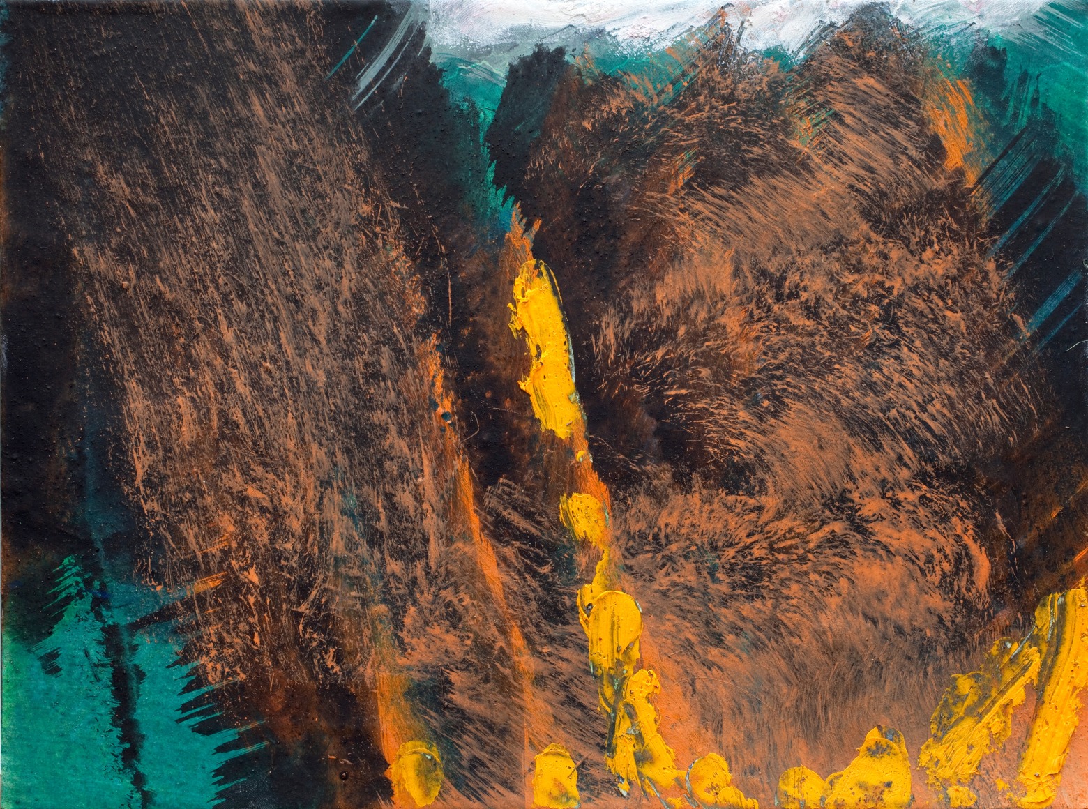 Untitled, 2019 Egg tempera and oil on paper