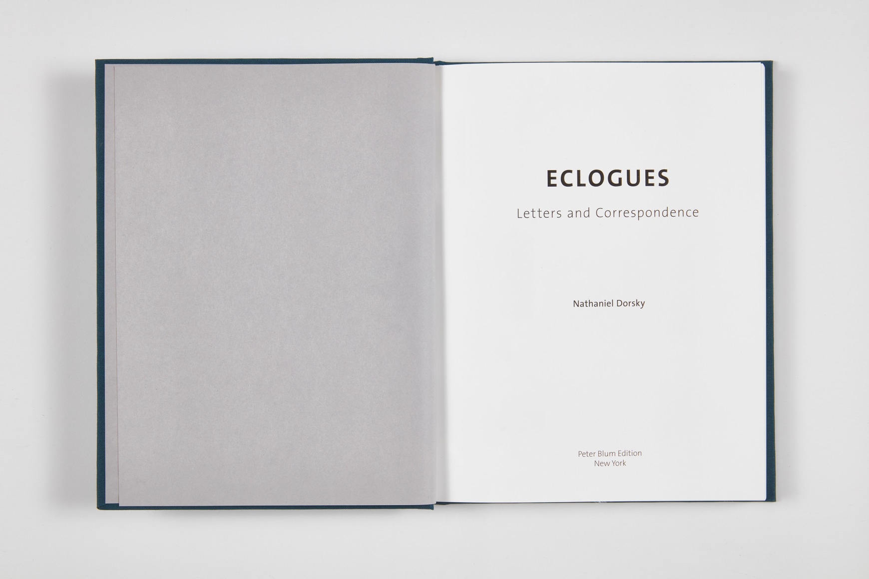NEW PUBLICATION ECLOGUES: Letters and Correspondence, 2020